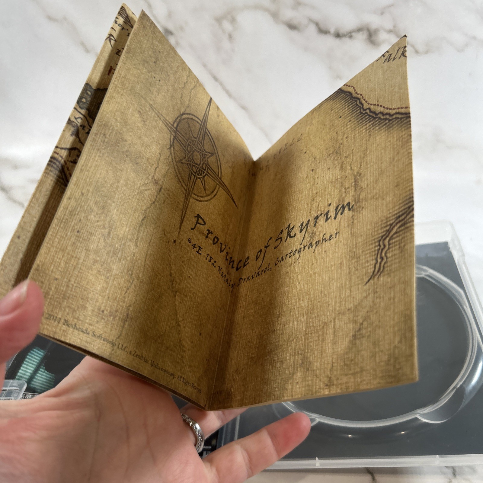 The Elder Scrolls V: Skyrim (PS3, 2011) Map & Manual Only – No Game