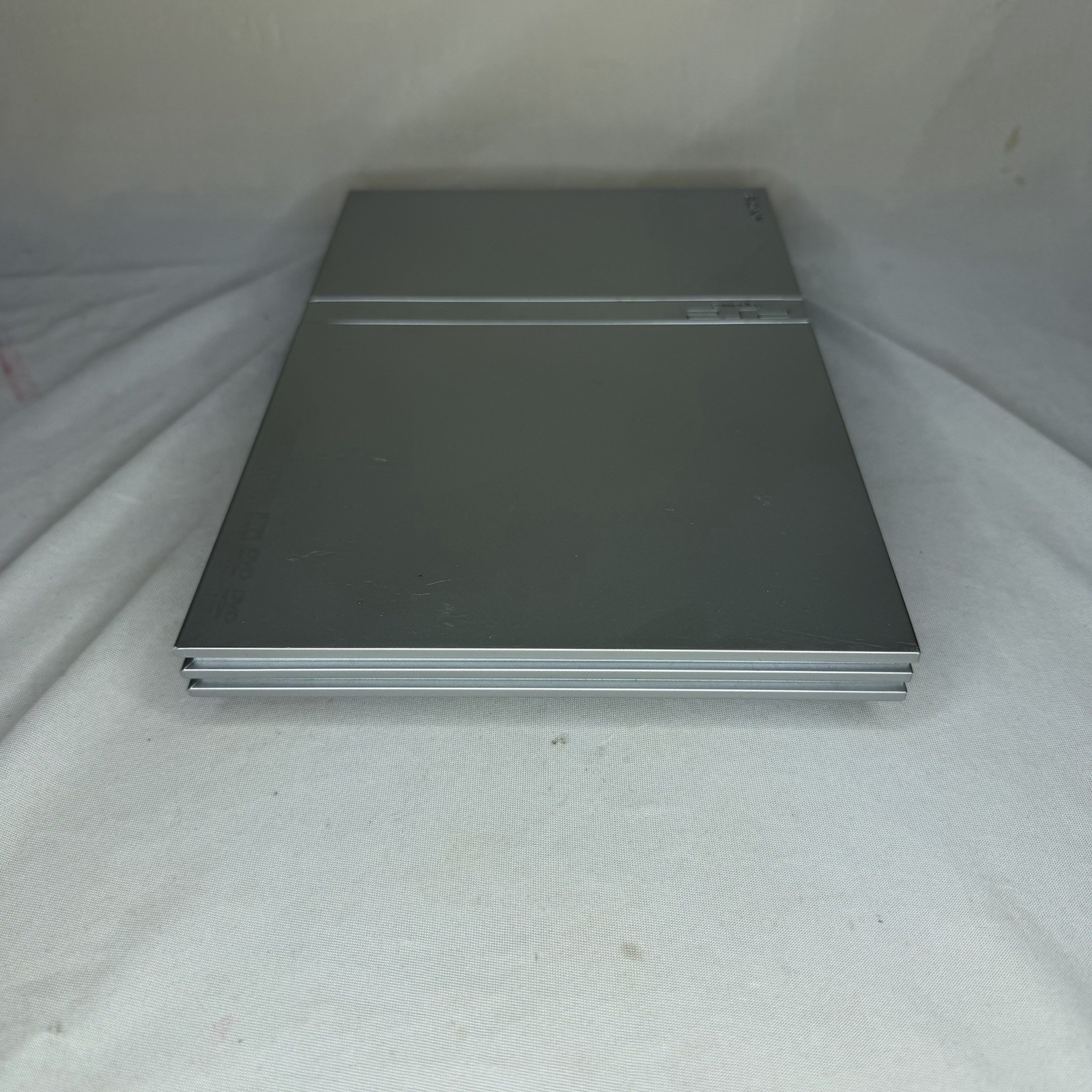 Sony PlayStation 2 PS2 Slim Console SILVER W/ OEM Original Controller Tested