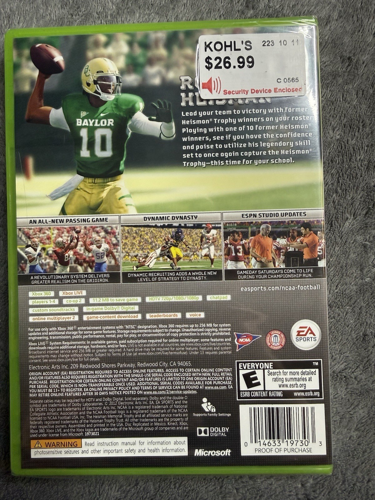NCAA Football 13 (Microsoft Xbox 360, 2012) Factory Sealed