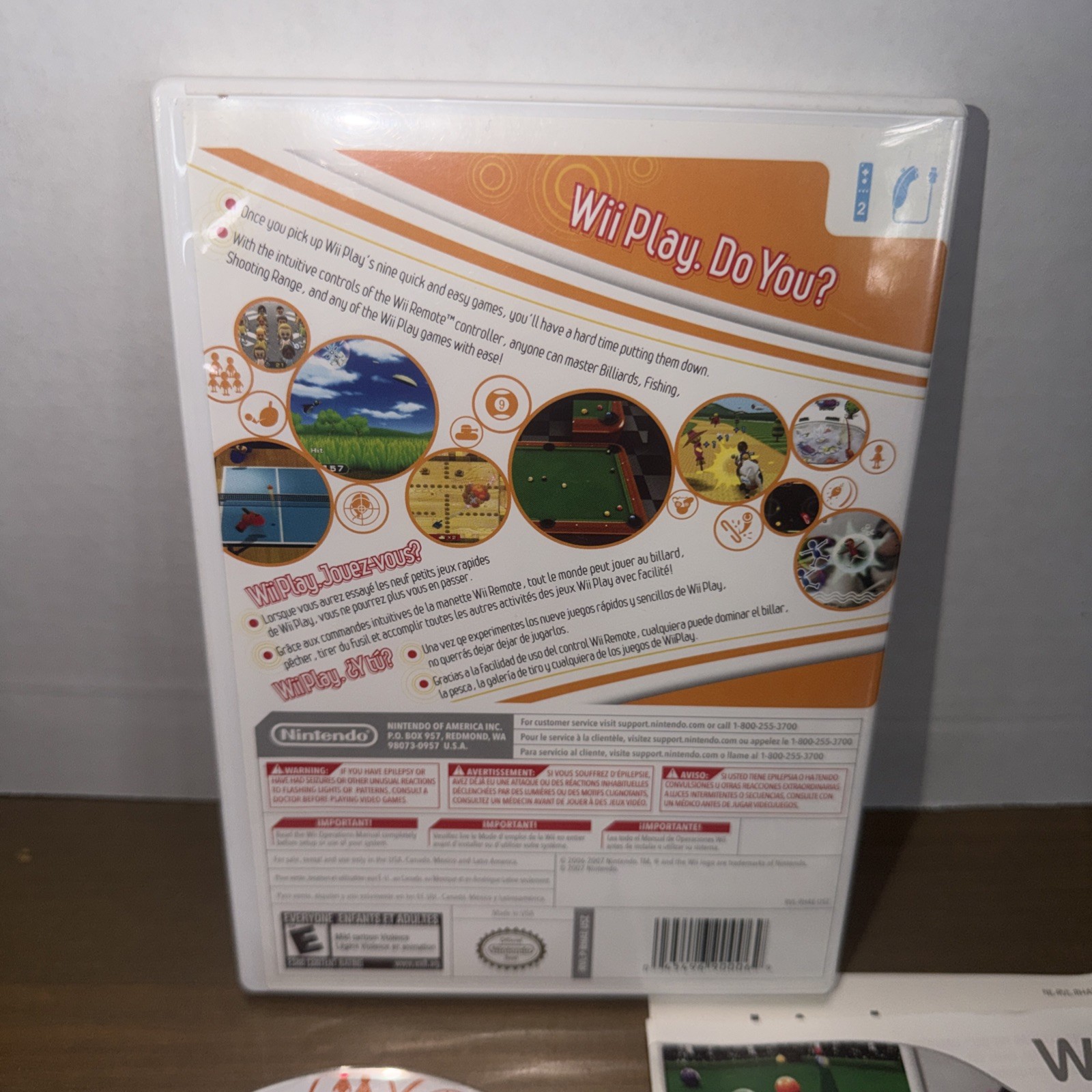 WII PLAY (NINTENDO WII, 2007) COMPLETE!