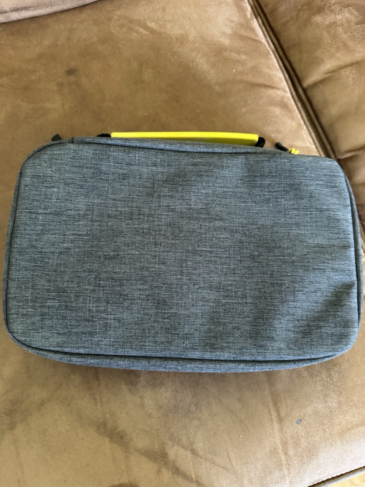 Pokémon Padded Canvas Carrying Case Gray Yellow Black for Nintendo Switch