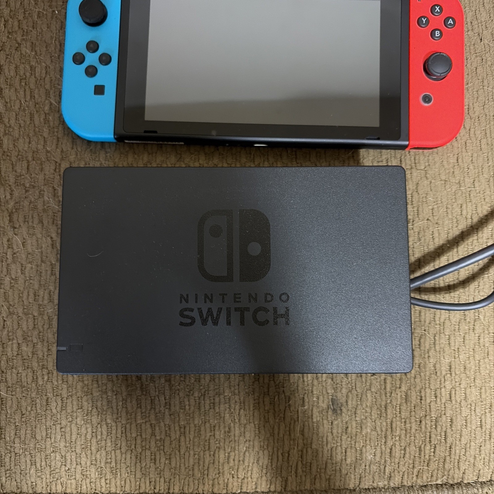 Nintendo Switch with Blue & Red Joy-Con 2 Games Rudolf Grinch