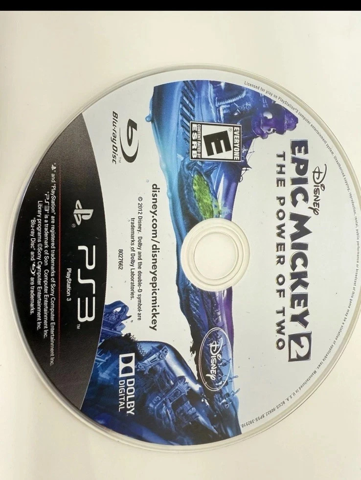 Disney Epic Mickey 2 The Power of Two (Sony PlayStation 3, 2012) PS3