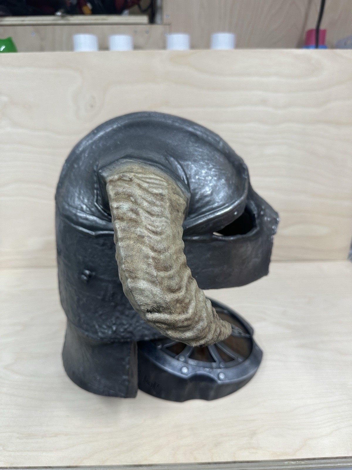 Skyrim Dragonborn Helmet Handpainted Custom Replica With Stand (Made To Order)