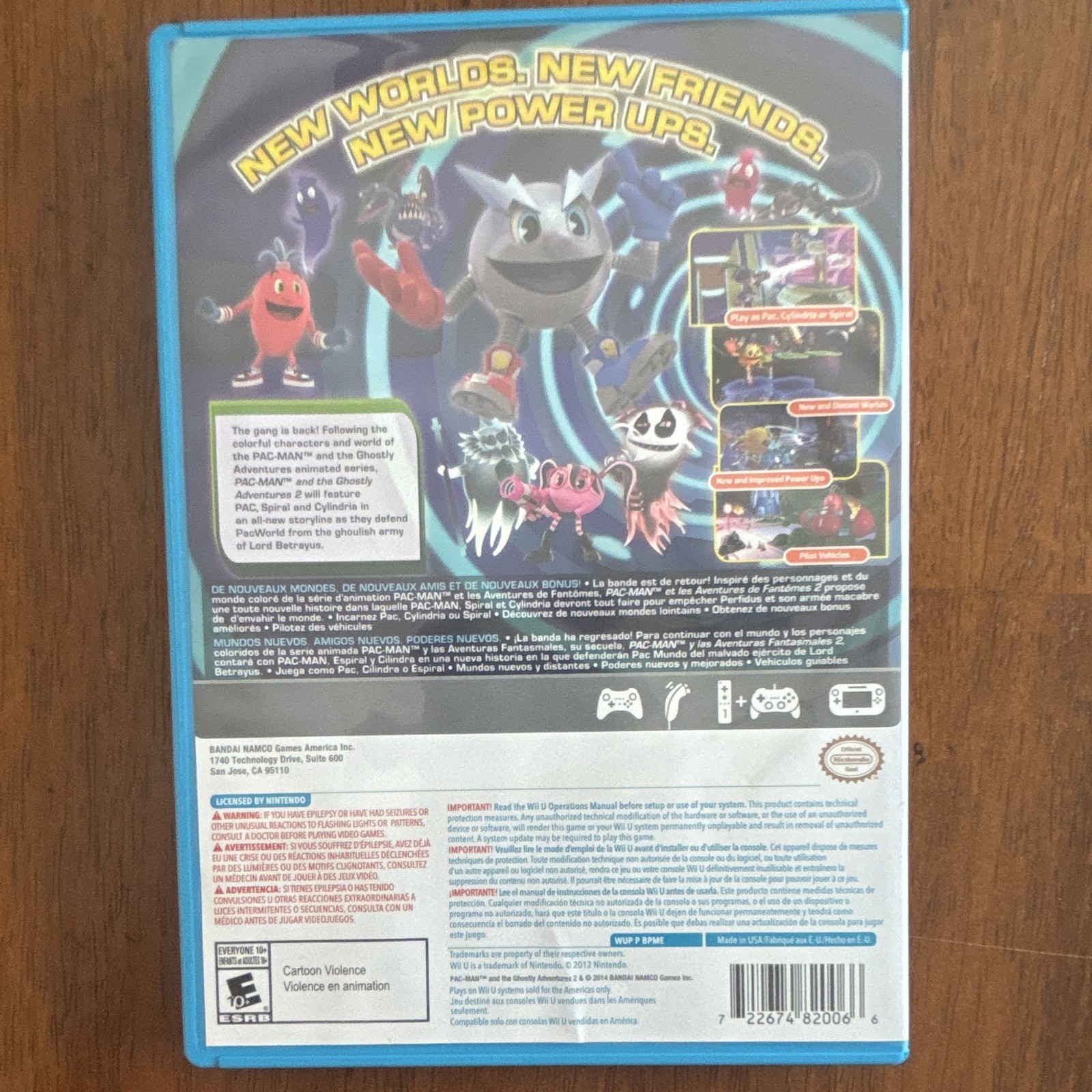 Bandai Namco Pac-Man and the Ghostly Adventures 2 Manual Included Wii U NTSC-U/C