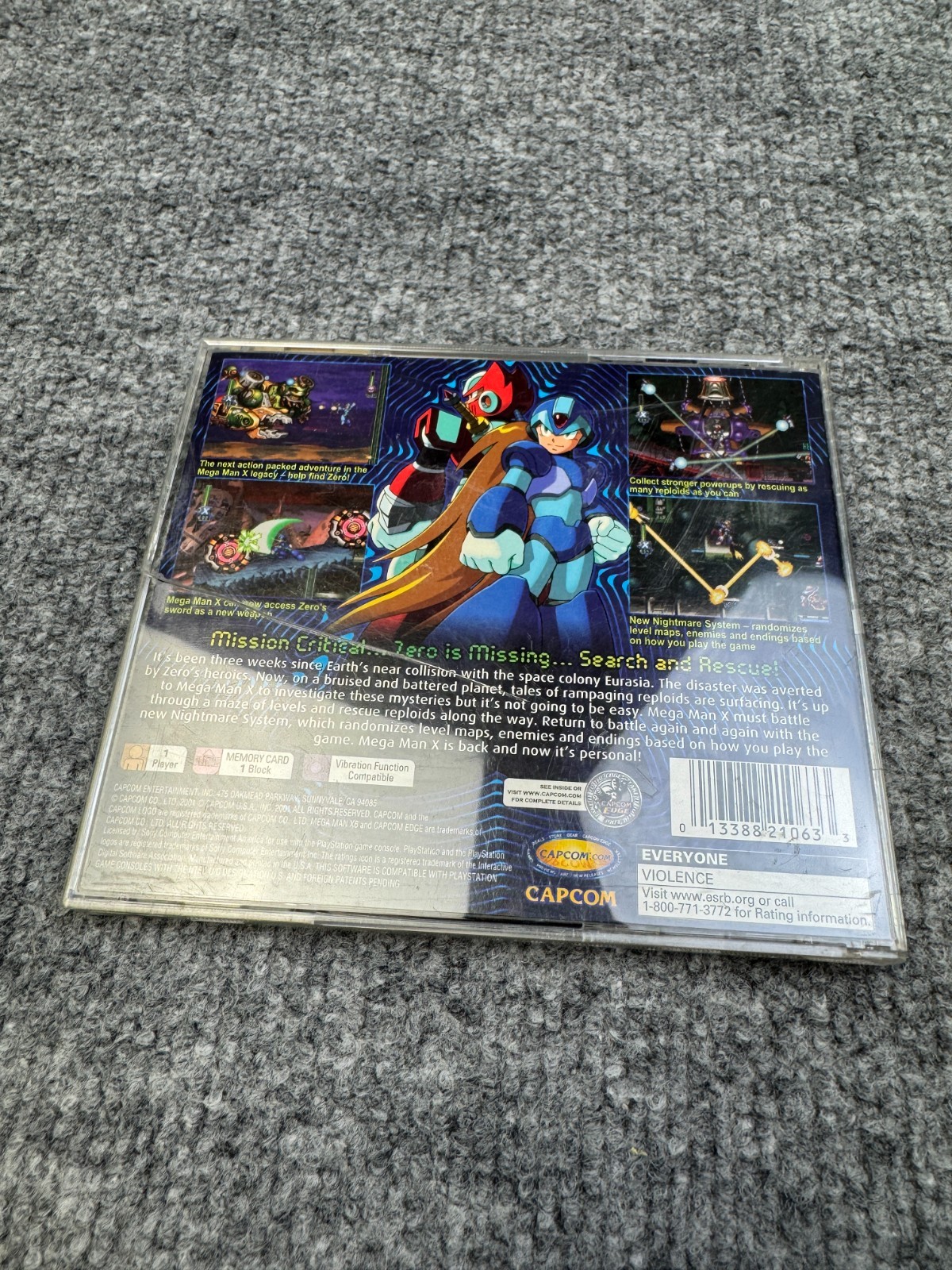 Mega Man X6 (PlayStation 1 PS1) Complete with Case & Manual