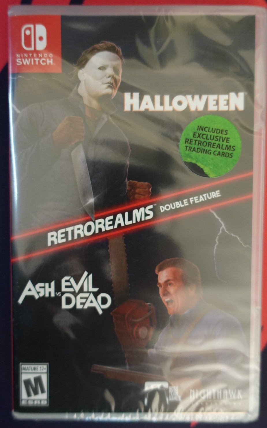 NEW sealed RETROREALMS Double Feature HALLOWEEN Ash vs Evil Dead NINTENDO SWITCH