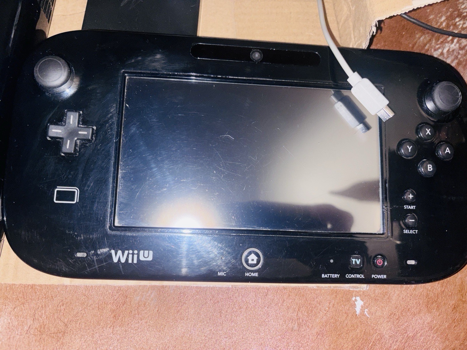 Nintendo Wii U 32GB Console Black w/ GamePad Cords Wi-Fi 1080p NTSC-U HDMI