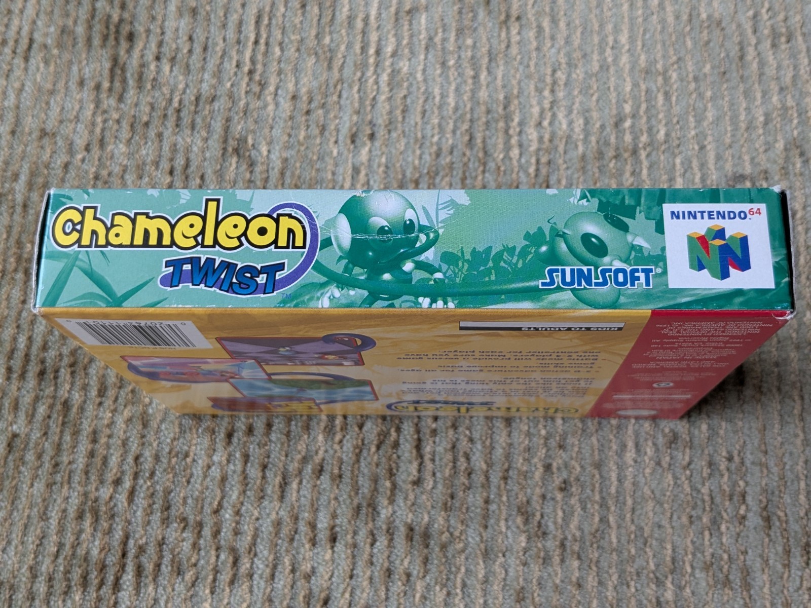 Chameleon Twist Nintendo 64 N64 100% Complete CIB Tested Working