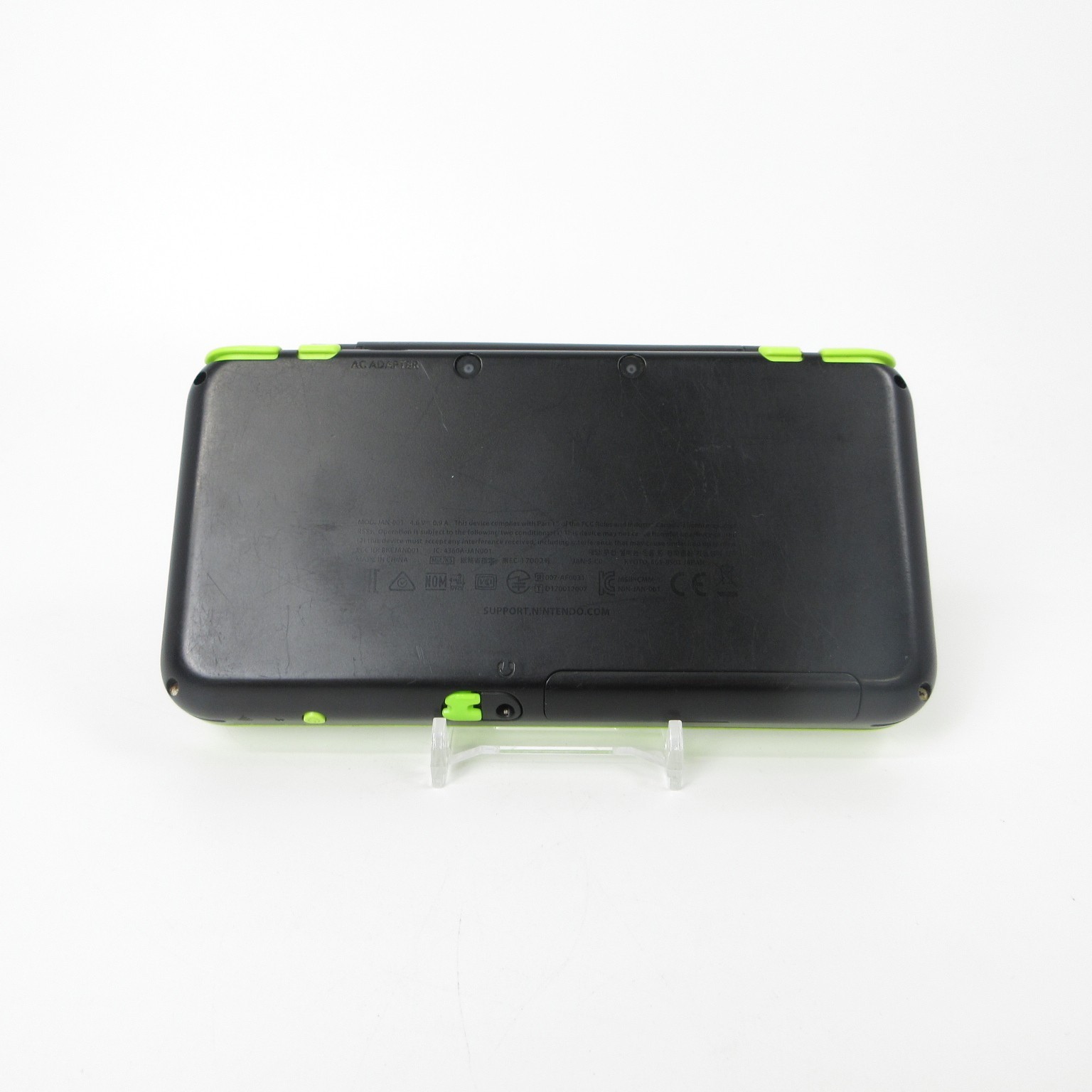 【Very Good】Nintendo New 2DS LL XL Black x Lime Console ONLY Japanese Ver. #Arr04