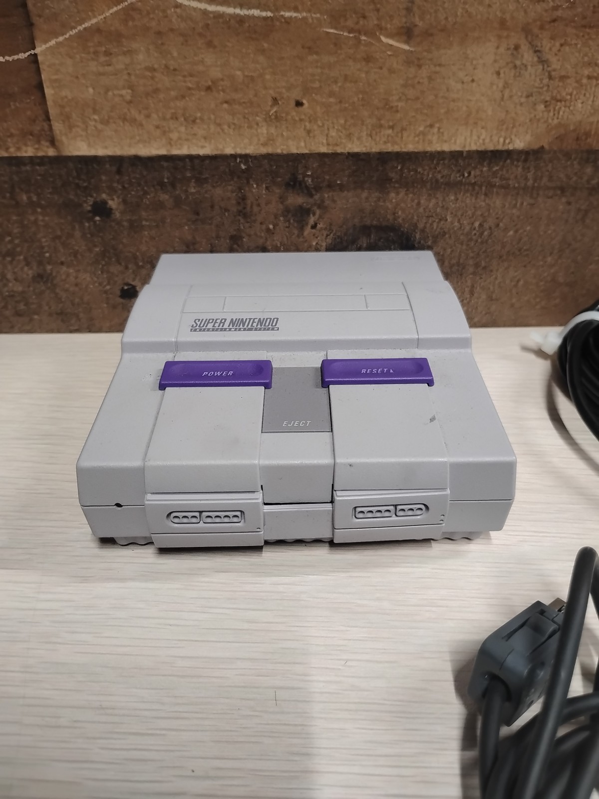Super Nintendo SNES Console Control Deck CLV-201 with 2 Controllers and Cords