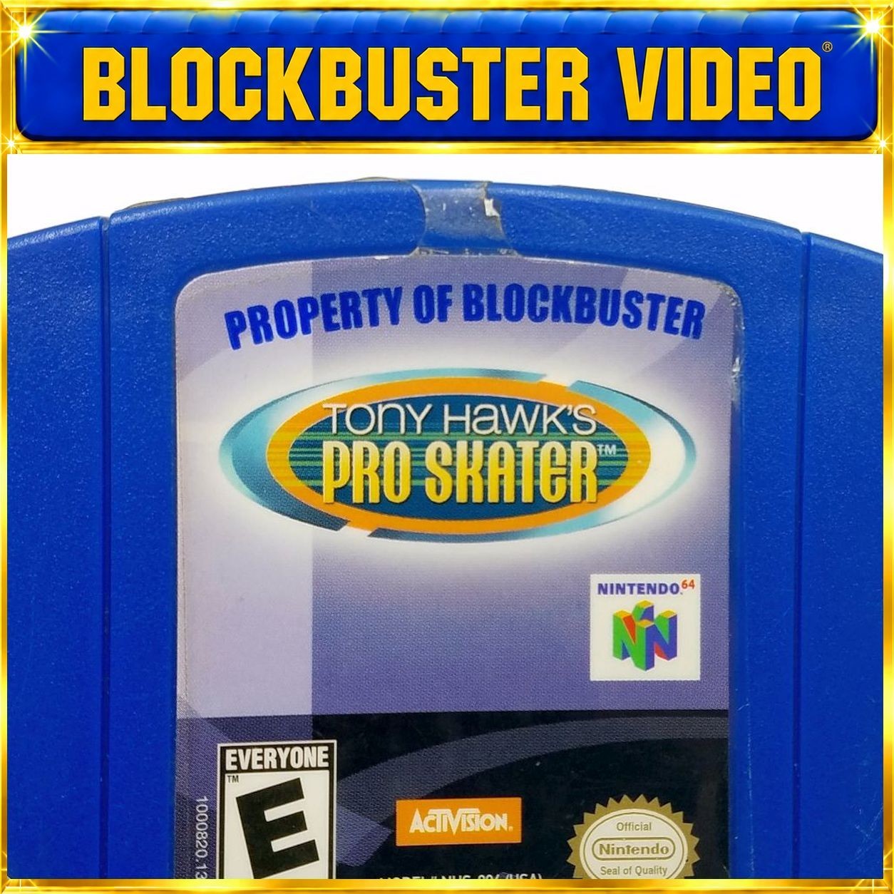 Tony Hawk’s Pro Skater N64 Authentic BLOCKBUSTER Ex Rental Collectable WOW