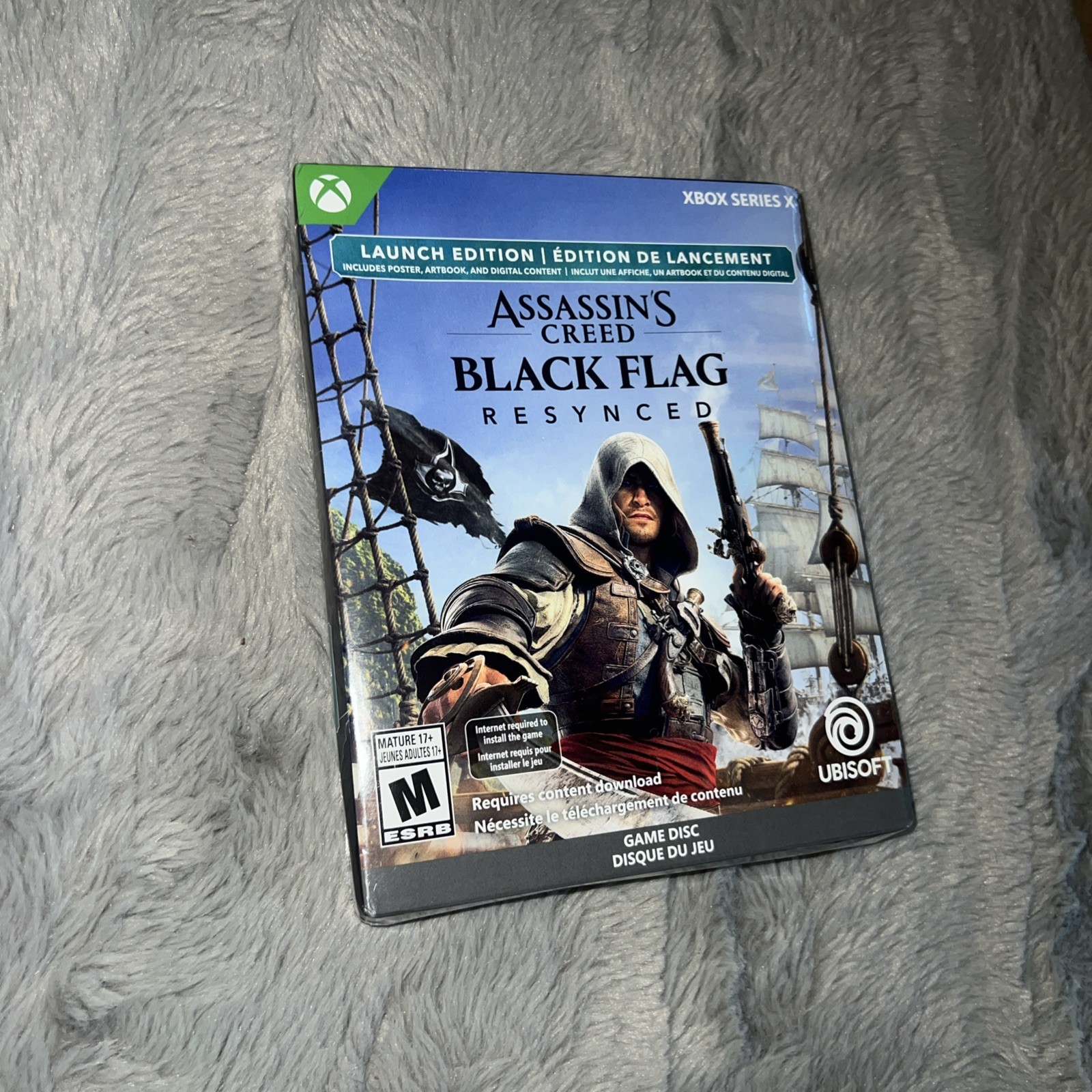 LAUNCH ED XBOX SeriesX Assassin’s Creed Black Flag Resynced +Poster HELPS STRAYS