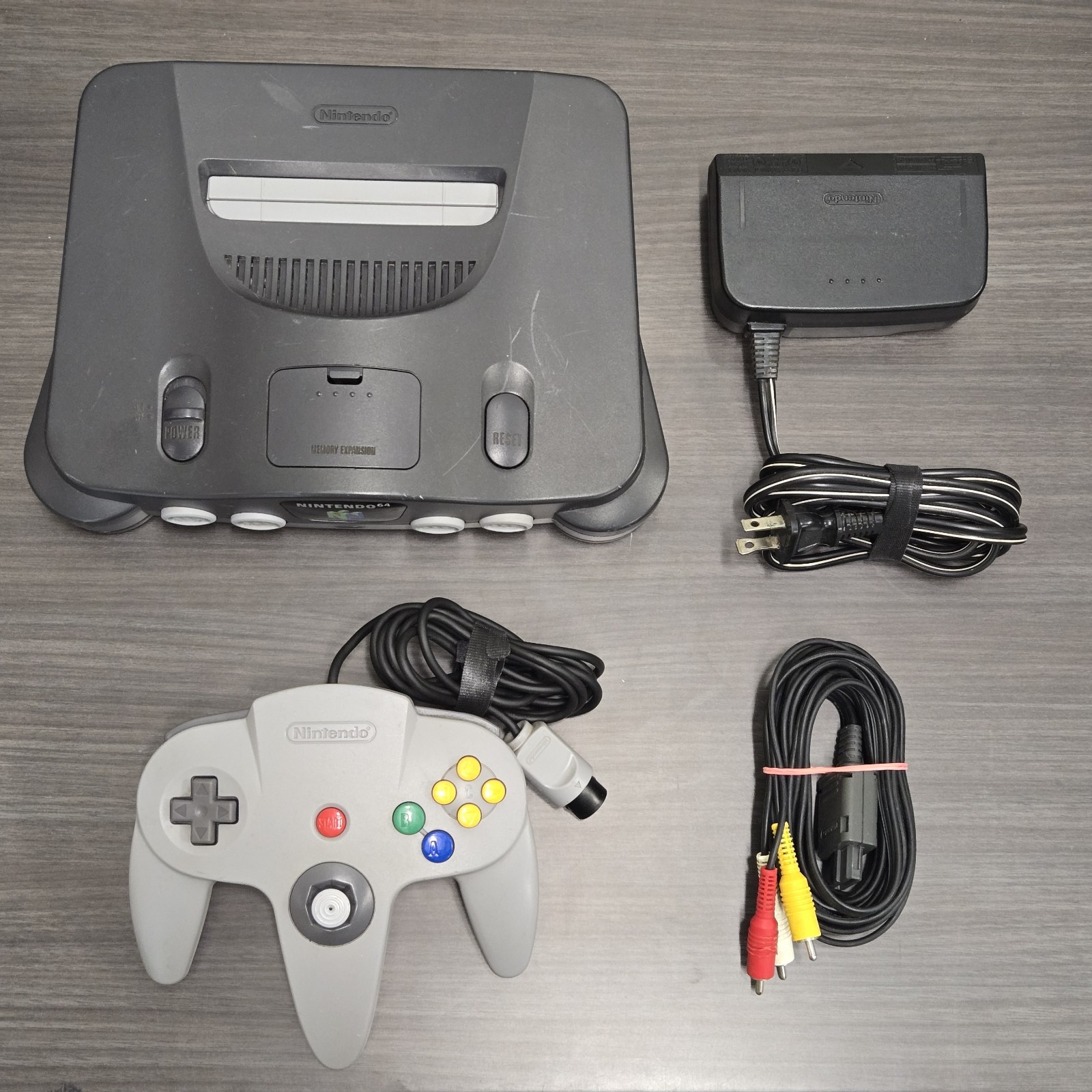 Nintendo 64 N64 Console System Bundle W/ OEM Controller, Cables – Tested Works