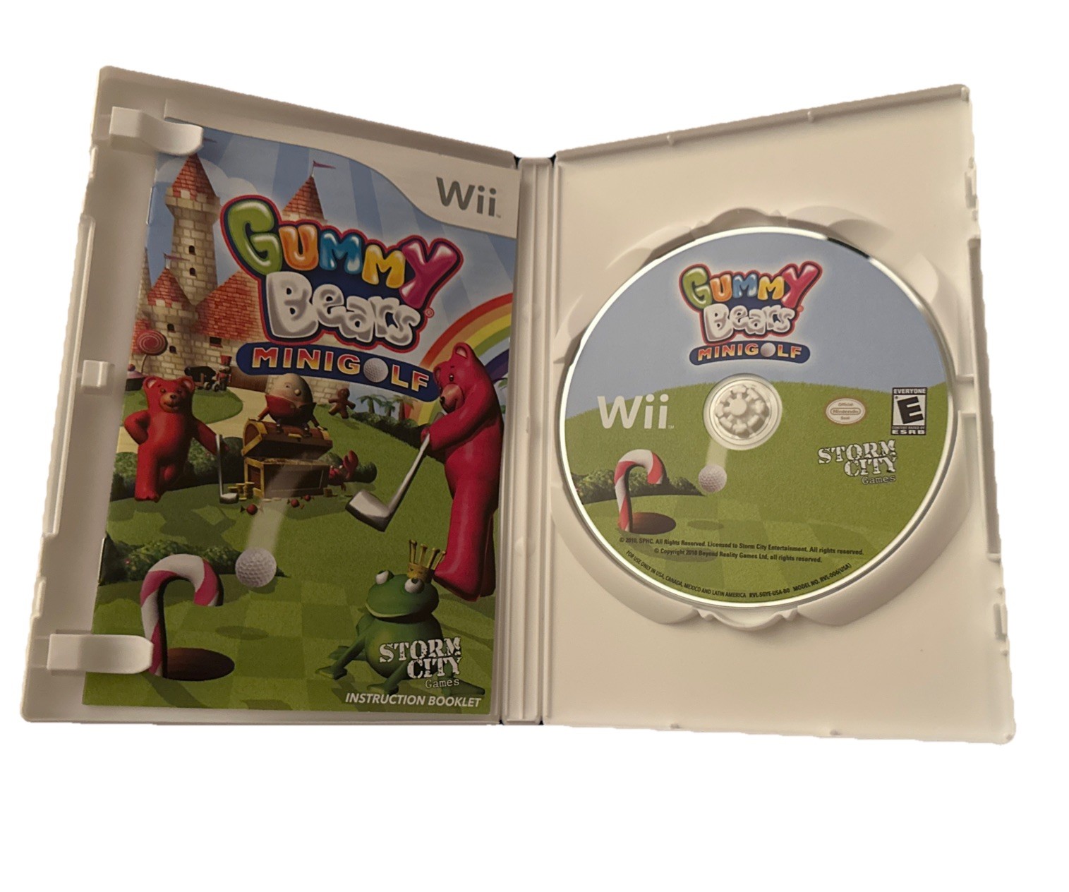 Nintendo Wii : Gummy Bears Mini Golf Storm City Games Instruction Book & Disc