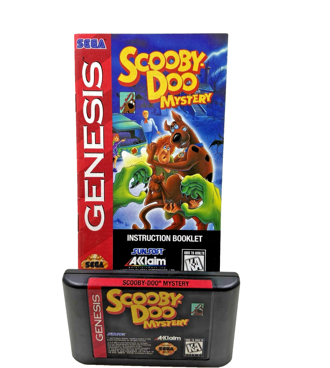 Scooby-Doo Mystery (Sega Genesis) Authentic Cartridge/Booklet Only -Tested