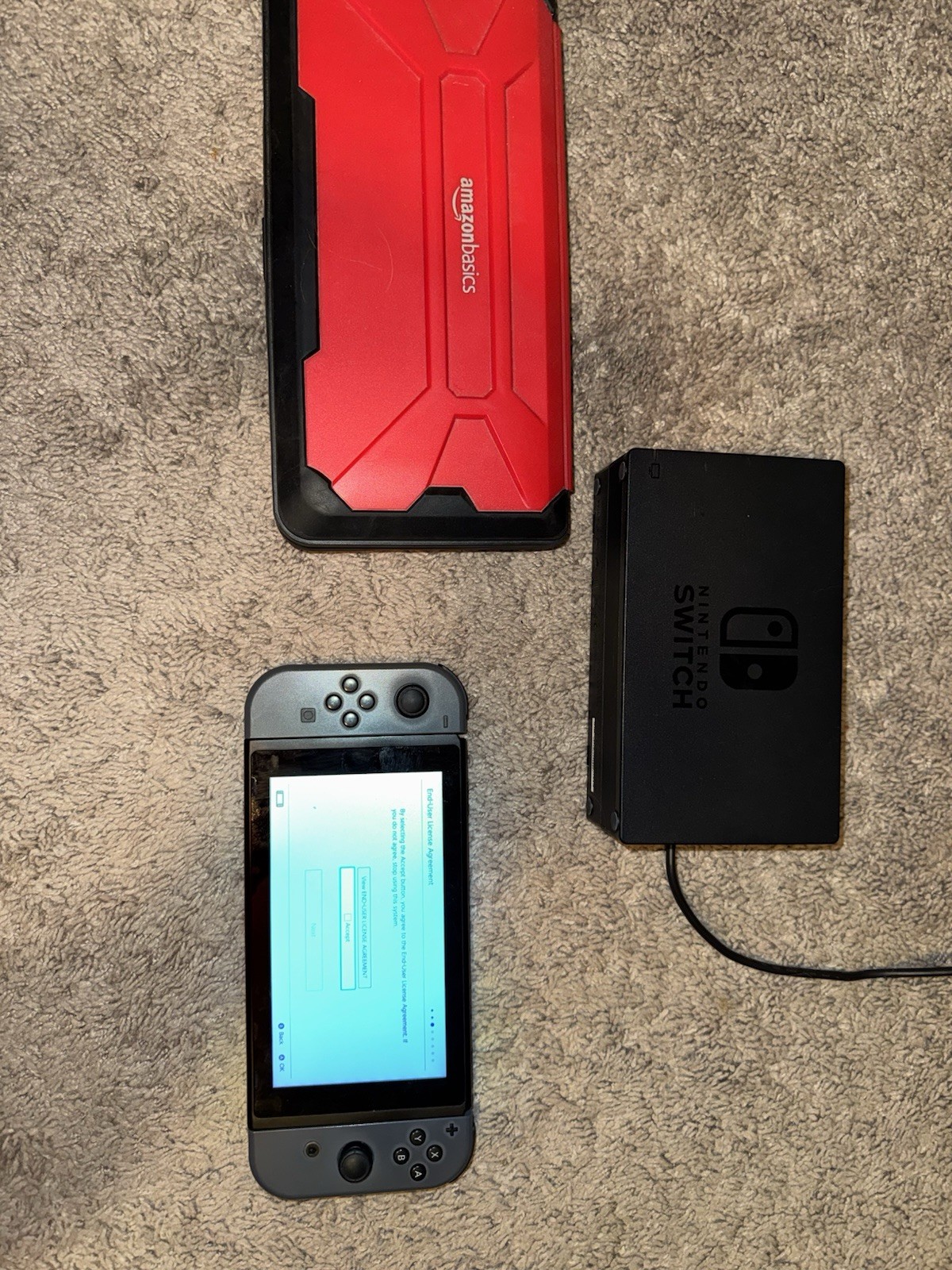 Nintendo Switch Console Gray with Dock, Gray Joy-Con, Wi-Fi Capability