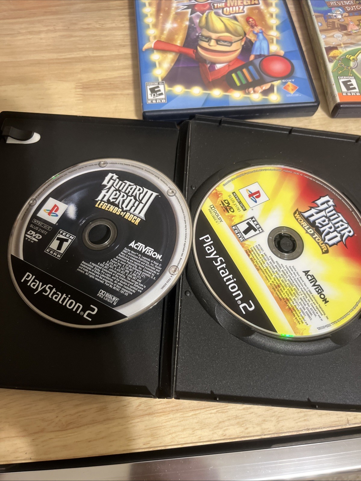 PS2 Game Lot Of 8 PlayStation 2 Crash Ratchet, Gran Turismo 3, Guitar Hero, Etc
