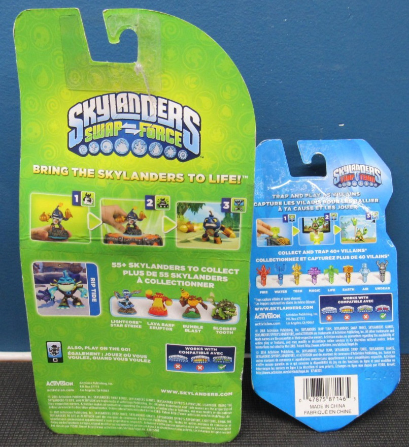 Skylanders Trap Team Water Trap & Swap Force Rip Tide BRAND NEW