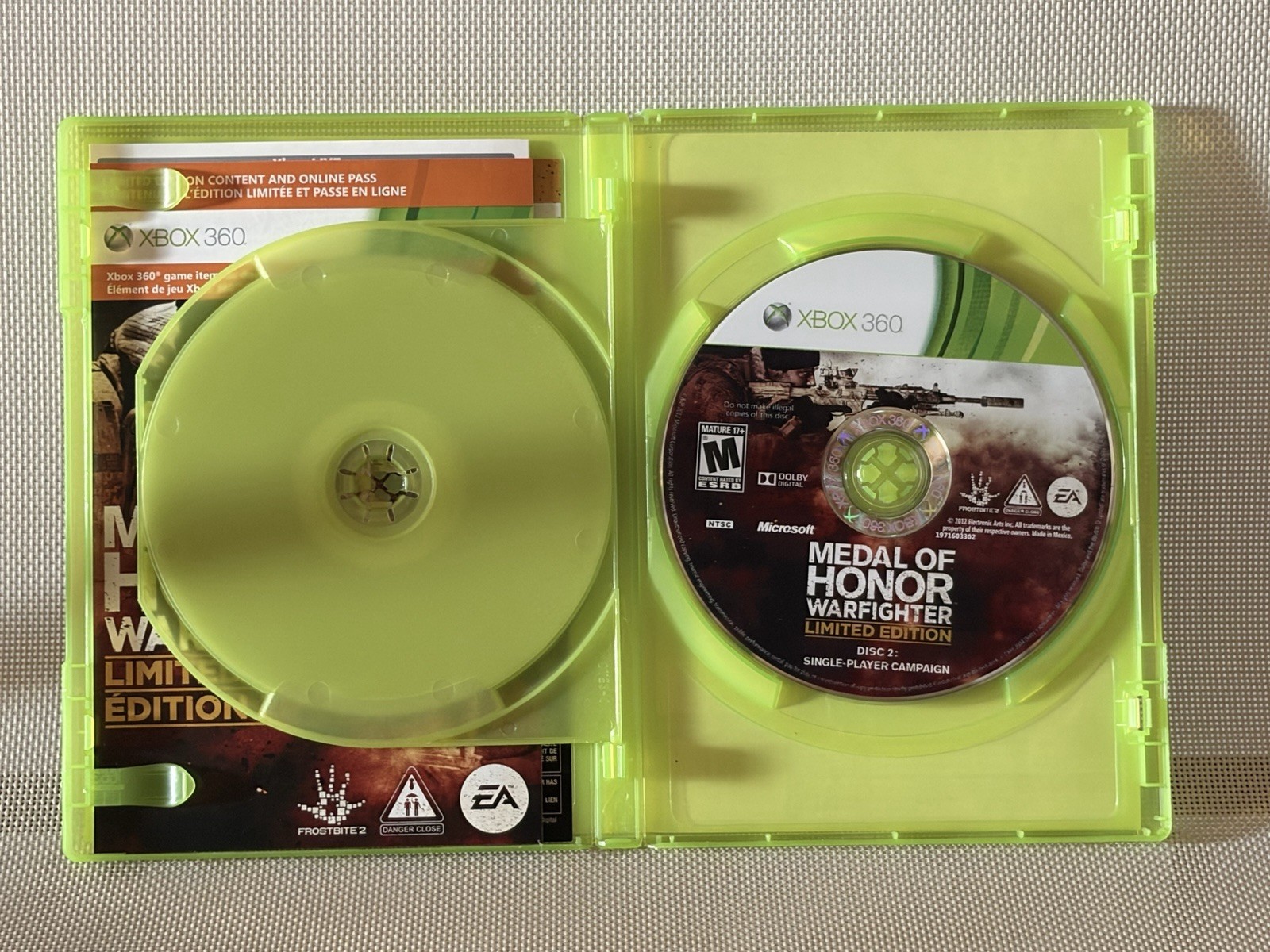 Medal of Honor Limited Edition Warfighter, Microsoft Xbox 360, 2012