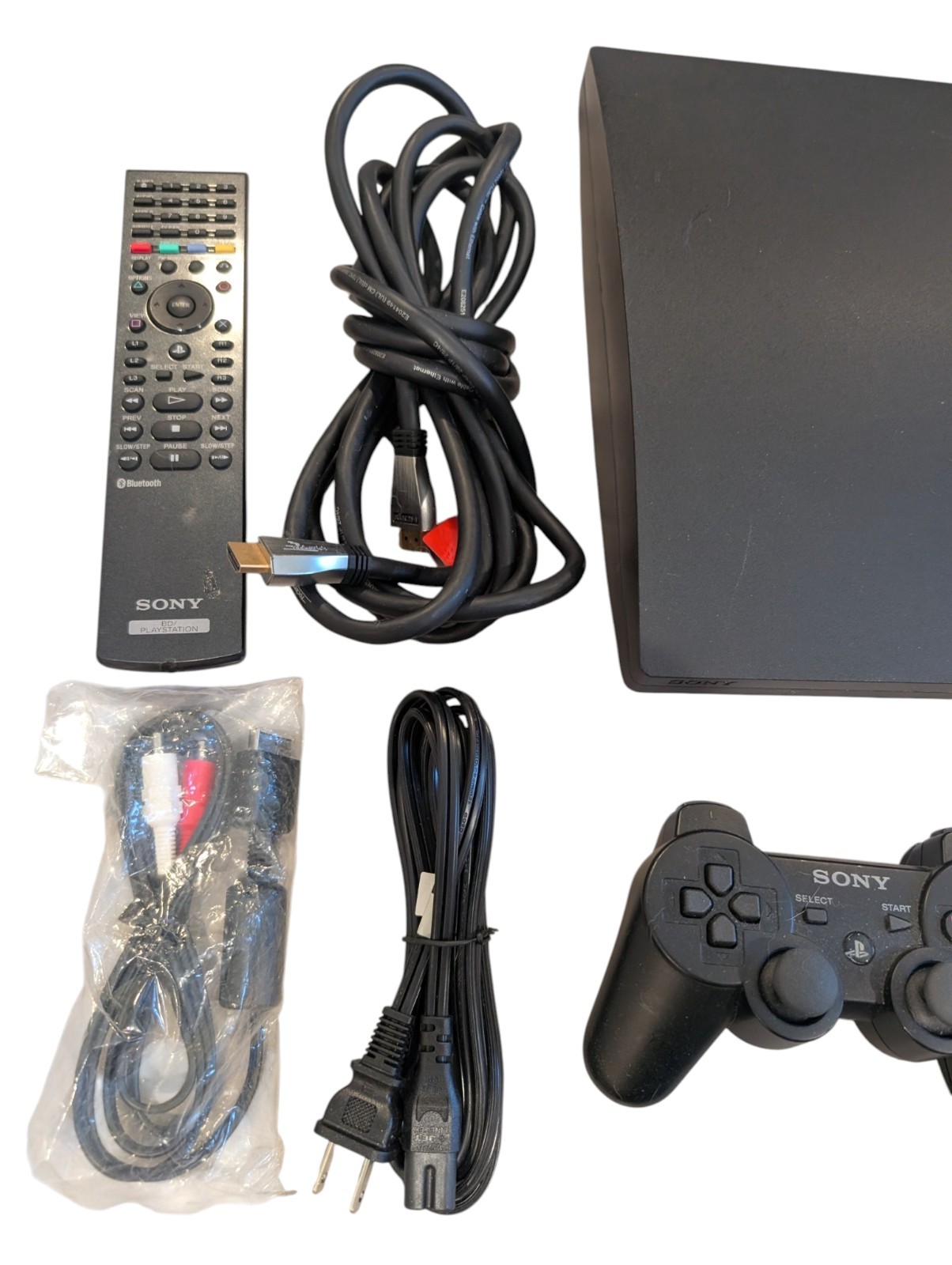 Sony PlayStation 3 PS3 Slim 320GB Console Bundle w/ Controllers & Motion Tested