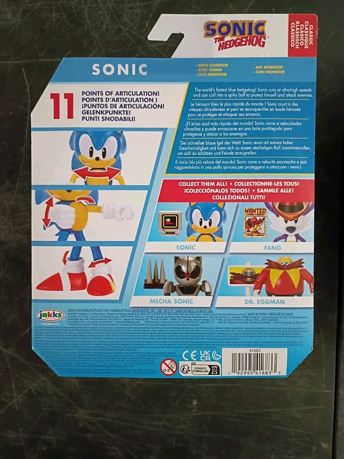 5-PK SONIC the HEDGEHOG 4″ Lot Knuckles Trip Metal Classic Modern 35th Jakks