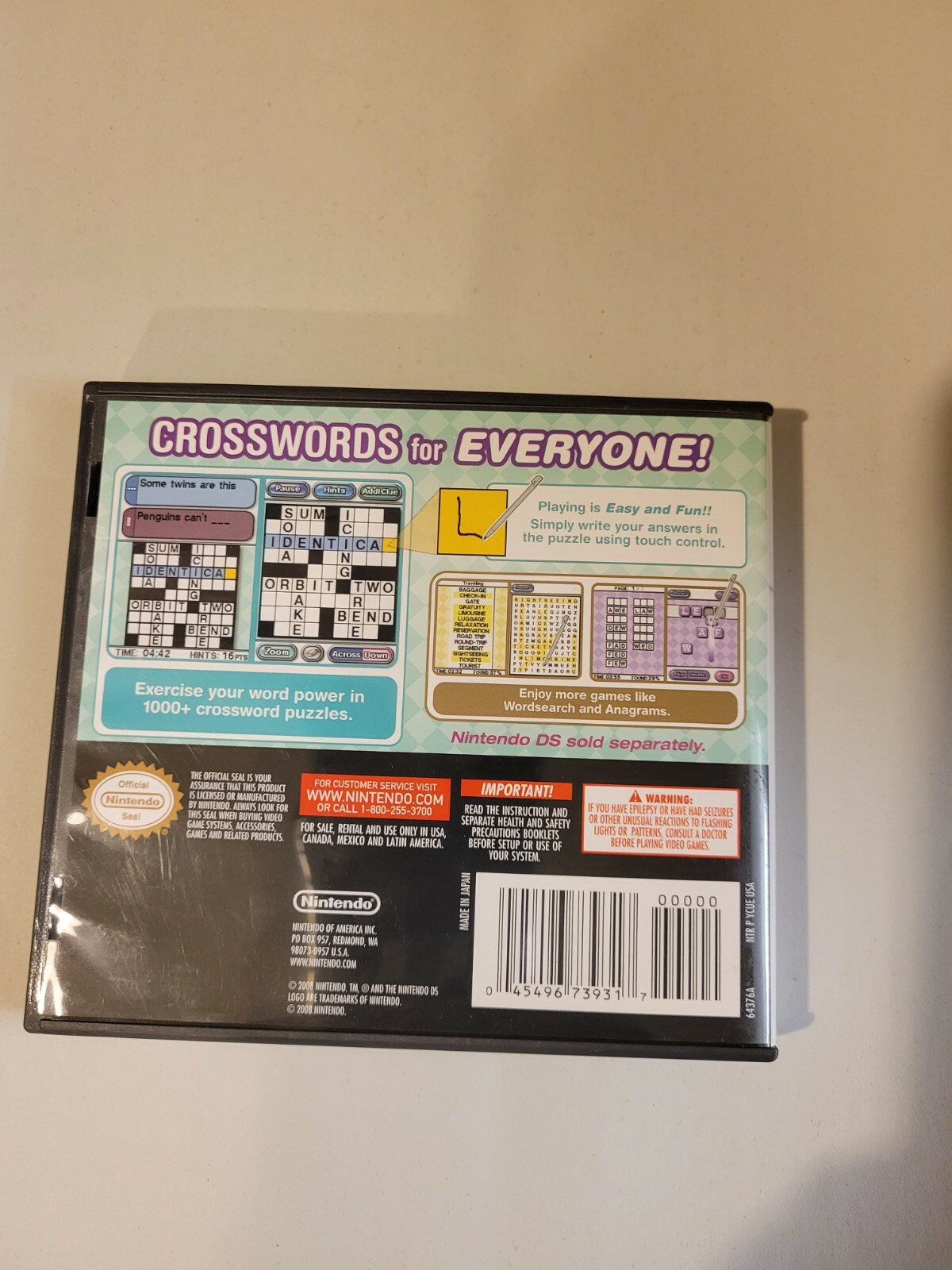 Crosswords DS (Nintendo DS, 2008)