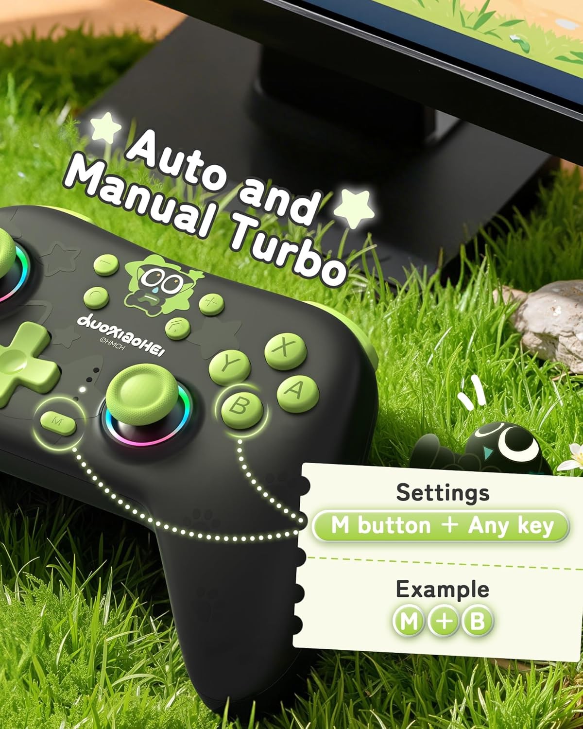 GeekShare Switch Controller Hall Effect Controllers Wireless for PC,Android,iOS
