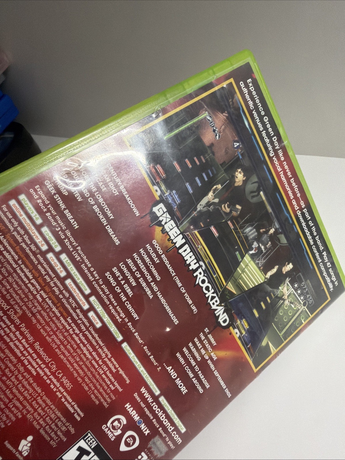 Green Day: Rock Band (Microsoft Xbox 360, 2010) Complete & Tested!!