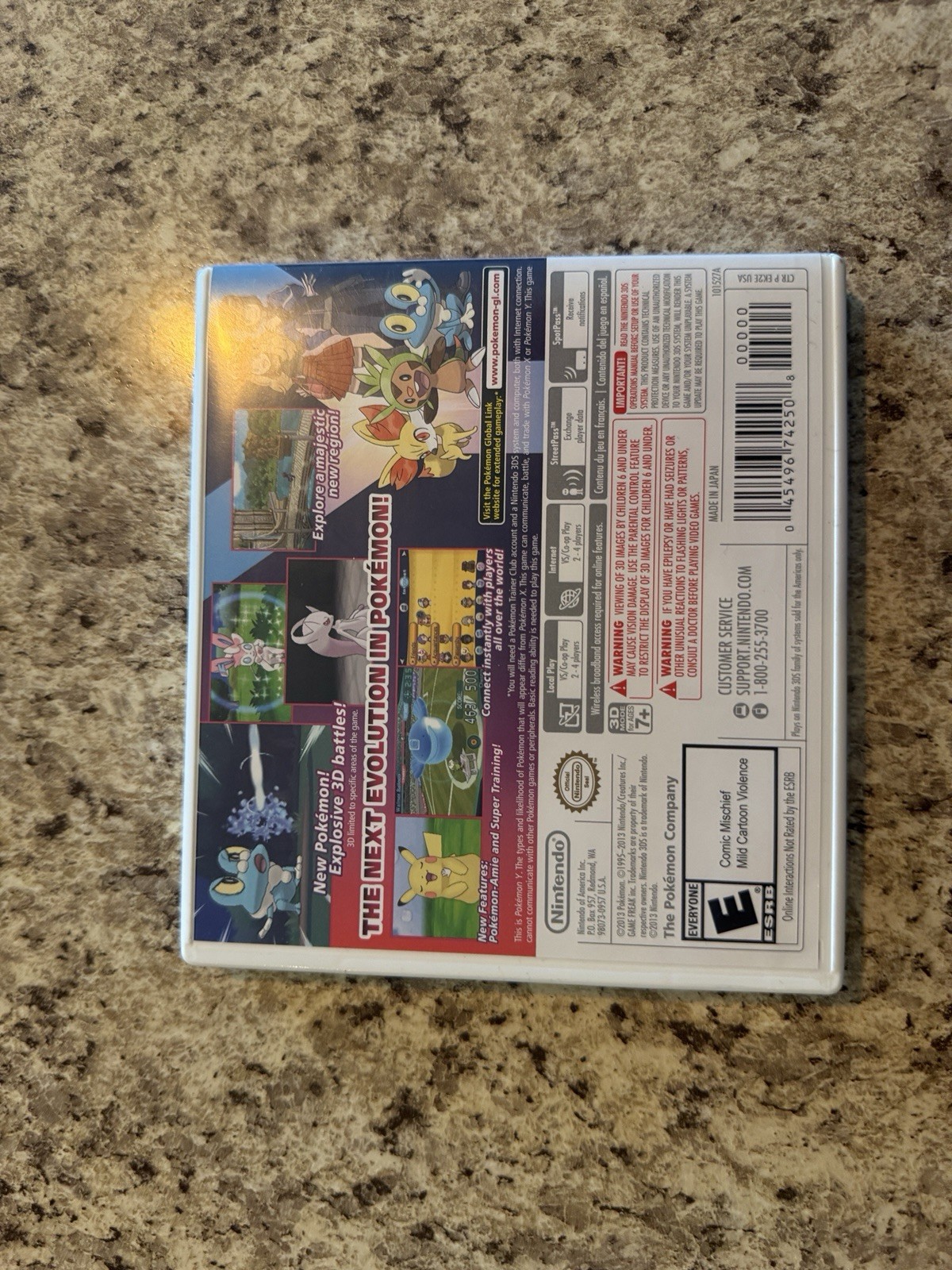 Pokemon Y Nintendo 3DS Complete CIB Authentic Game Tested and Working