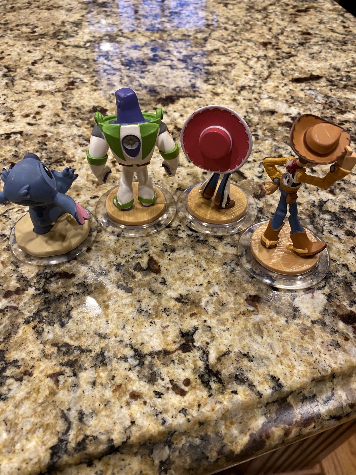 Disney Infinity Toy Story Amiibo Figure Lot – Buzz, Woody, Jessie, & Stitch