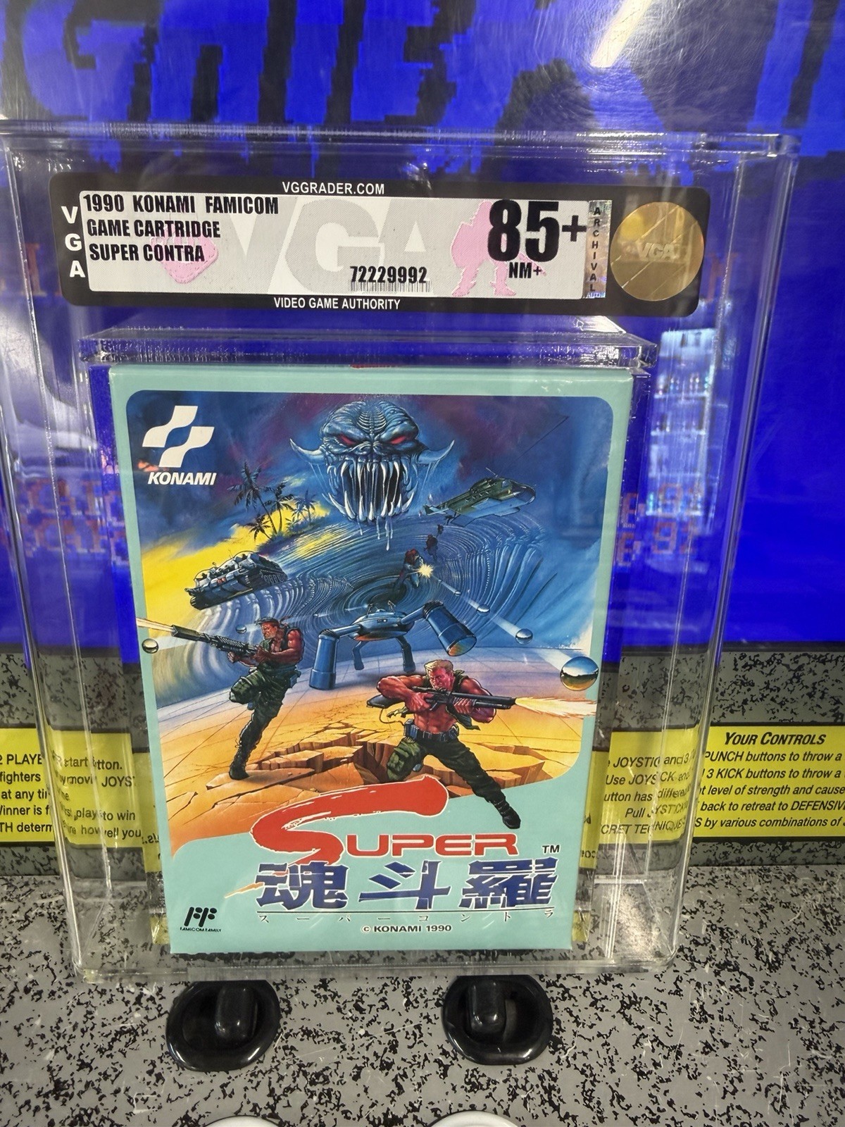 1990 Nintendo Famicom Super Contra JP Release Graded VGA 85+ Sealed NEW Konami