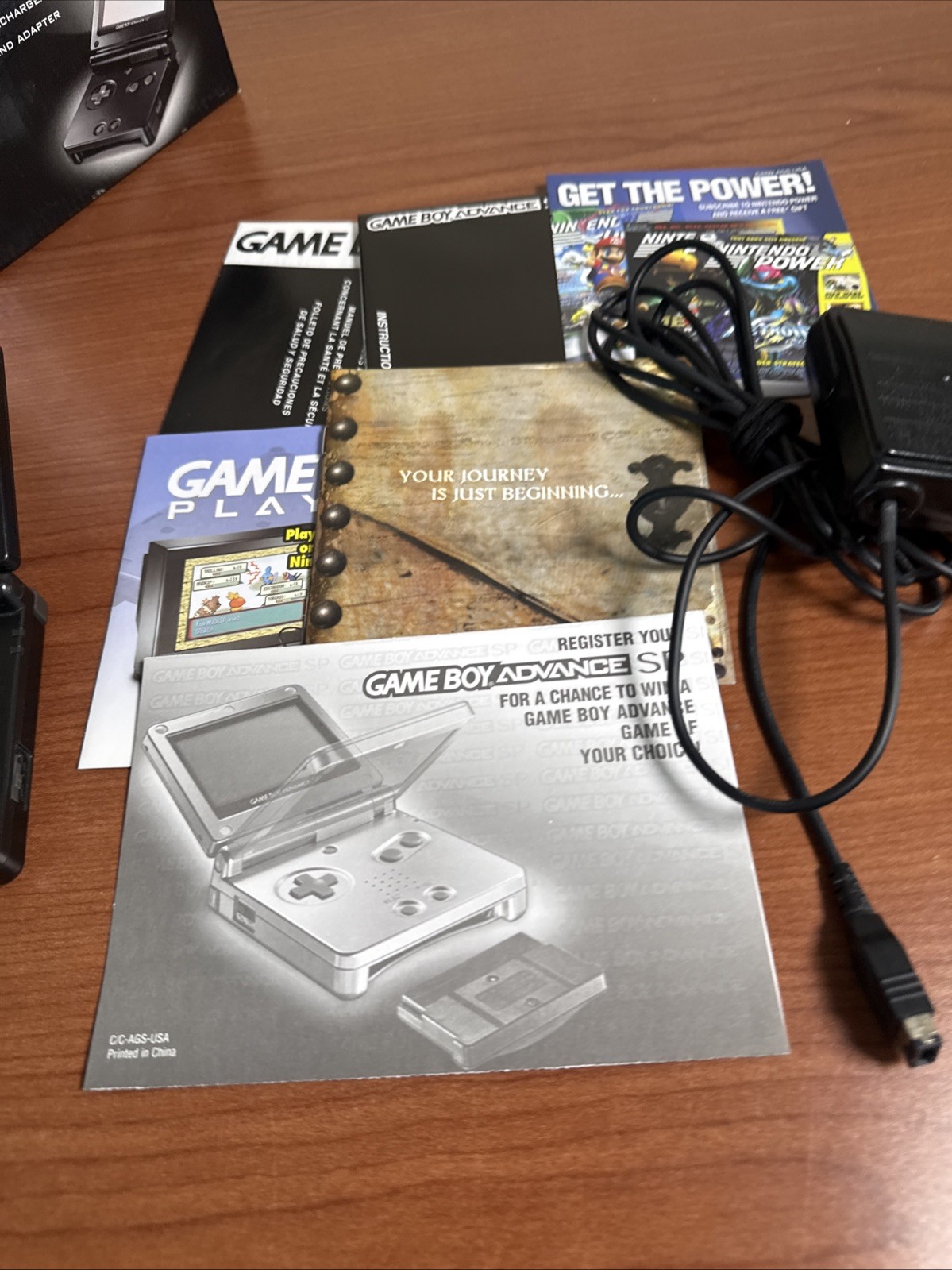 Nintendo GameBoy Advance SP Onyx Black Handheld Game System CIB W/ Manuals