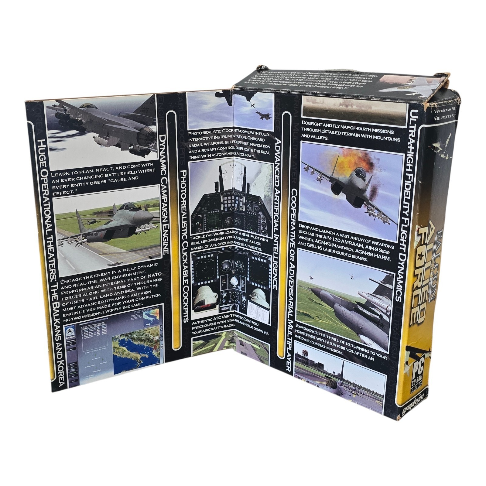 Falcon 4.0 Allied Force Battlefield Series Combat Flight Simulator PC Game