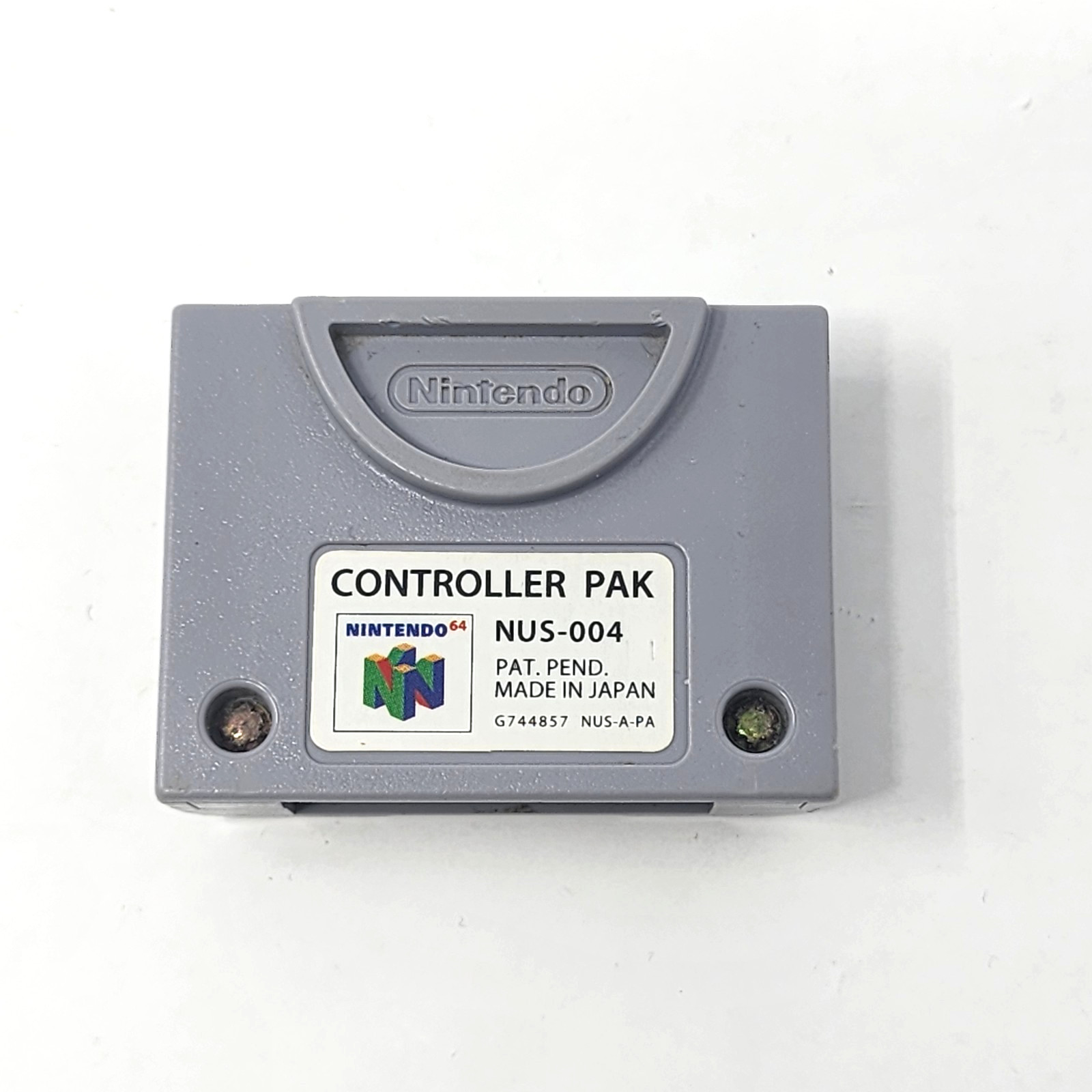 Official OEM N64 Controller Pak Memory Card Save (Nintendo 64) NUS-004 – Tested
