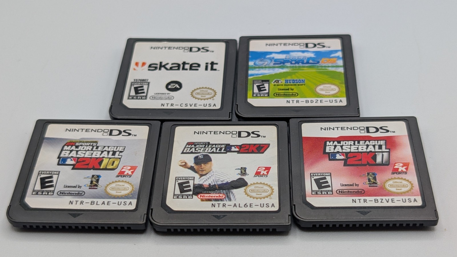 Nintendo DS Sports Based Games (MLB, NBA, Skate) Mixed Lot of 5 Cartridges Only