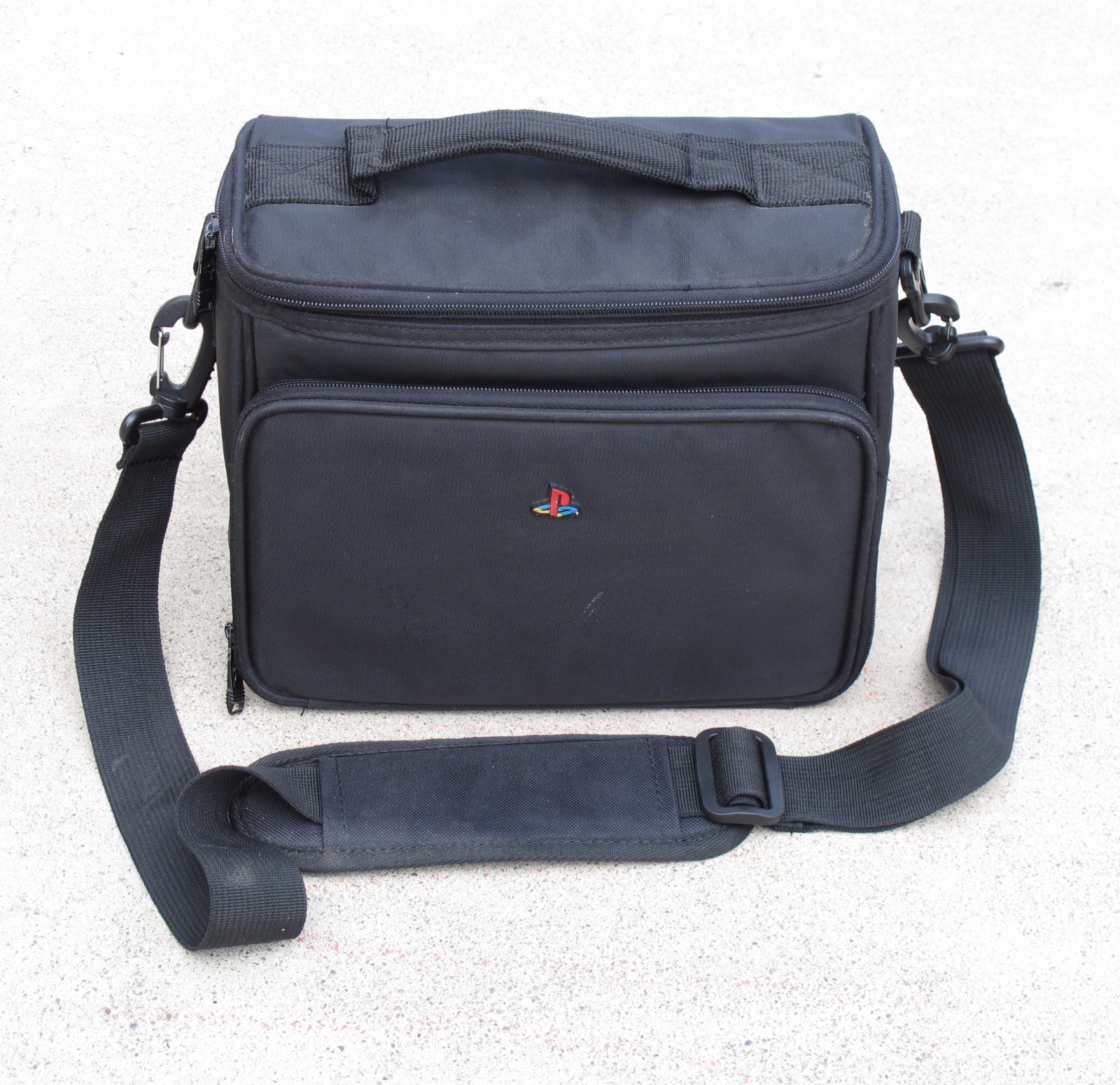 Retro PSOne Slim Console Bag PlayStation 1 & Games Black Travel Carry Case Strap