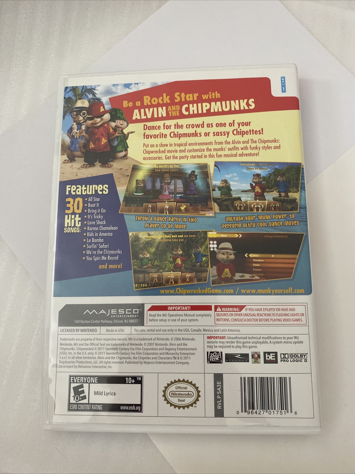 Alvin and the Chipmunks: Chipwrecked (Nintendo Wii, 2011)