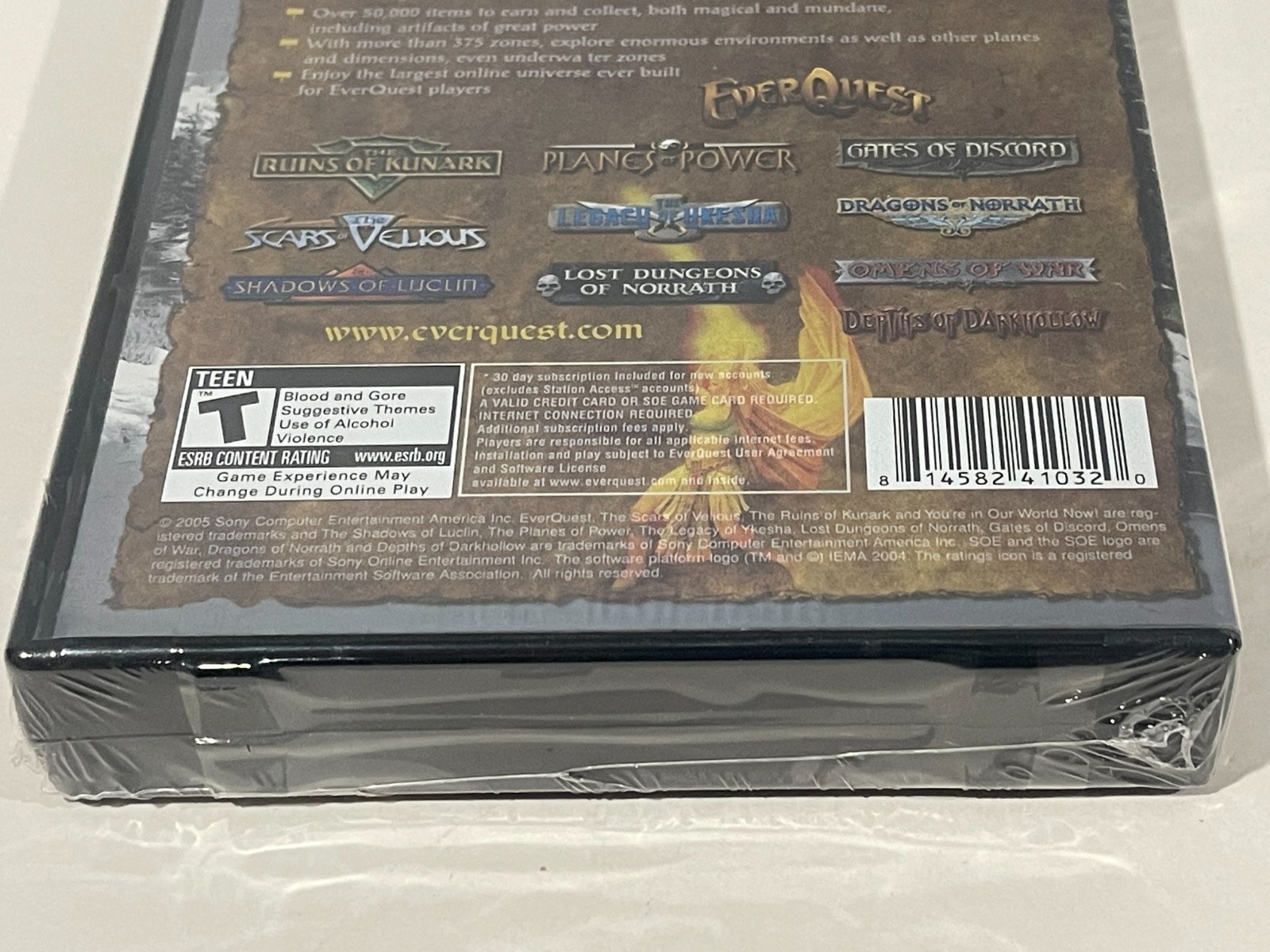 EverQuest: Titanium Edition (PC: Windows, 2006) NTSC RPG SOE Sony New Sealed