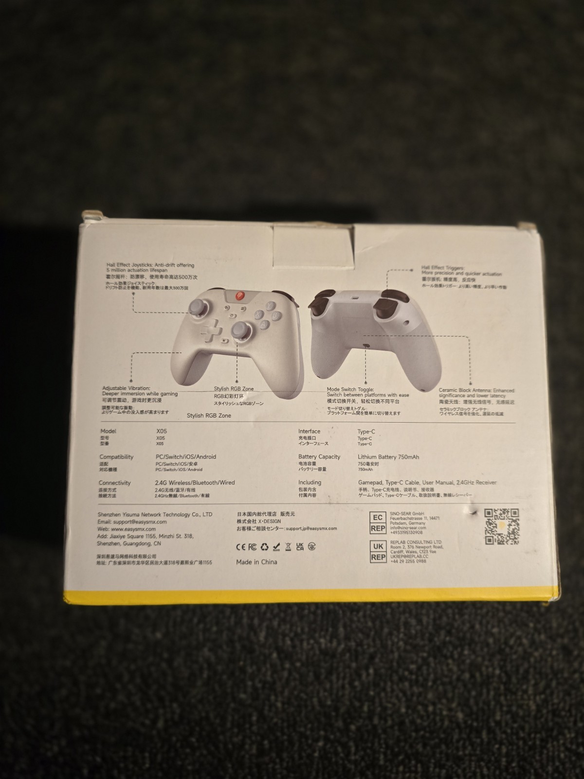 EasySMX- X05 Tri-Mode Wireless Multi-Platform Gaming Controller