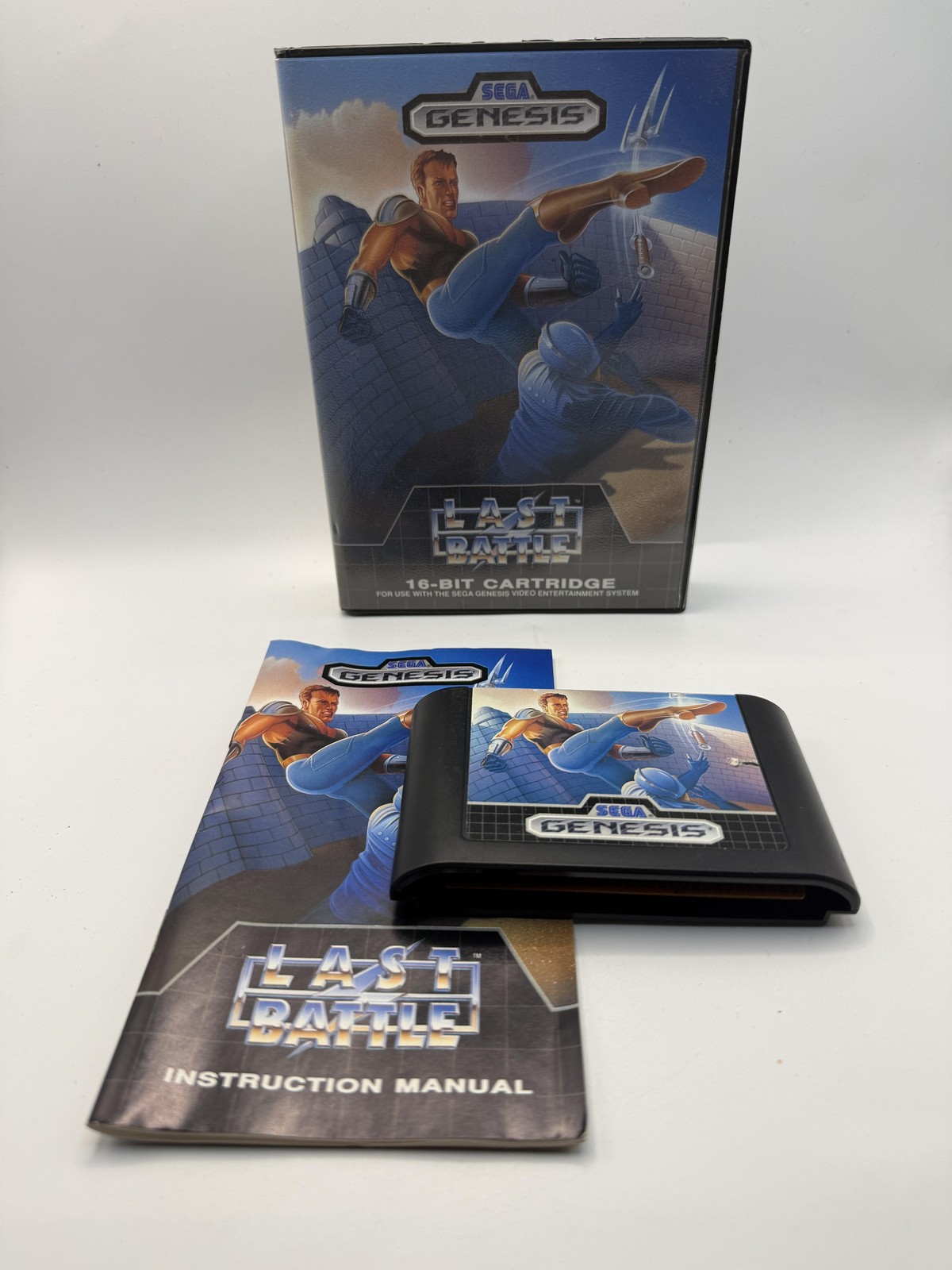 Last Battle Sega Genesis Game Complete CIB 16-Bit 1989 SEGA Action Beat ‘Em Up