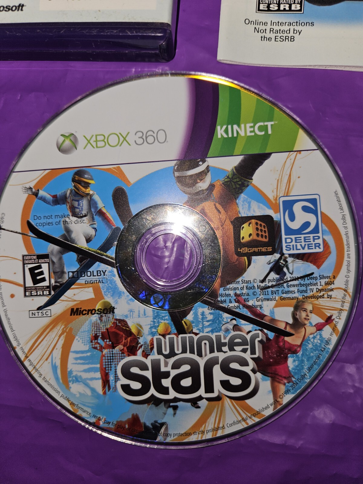 Winter Stars (Microsoft Xbox 360, 2011) Cib Complete Tested