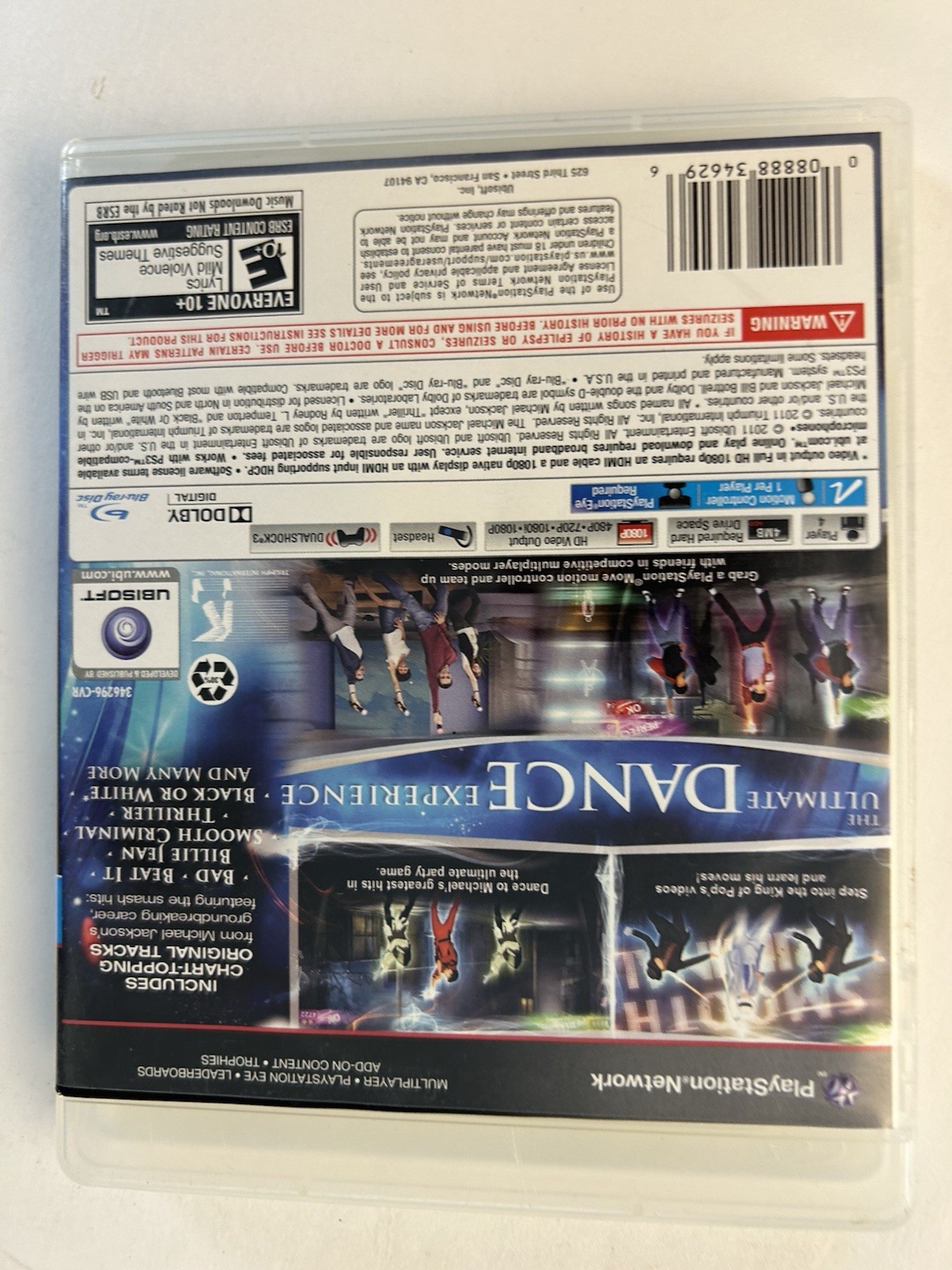 Michael Jackson The Experience Sony PlayStation 3 PS3 2011