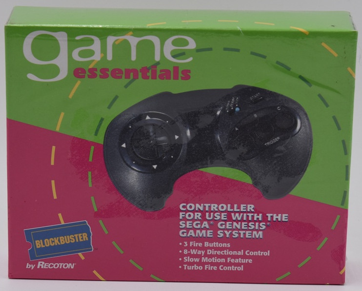 Vintage Game Essentials Sega Genesis Game Controller by Recoton 1996 Sealed
