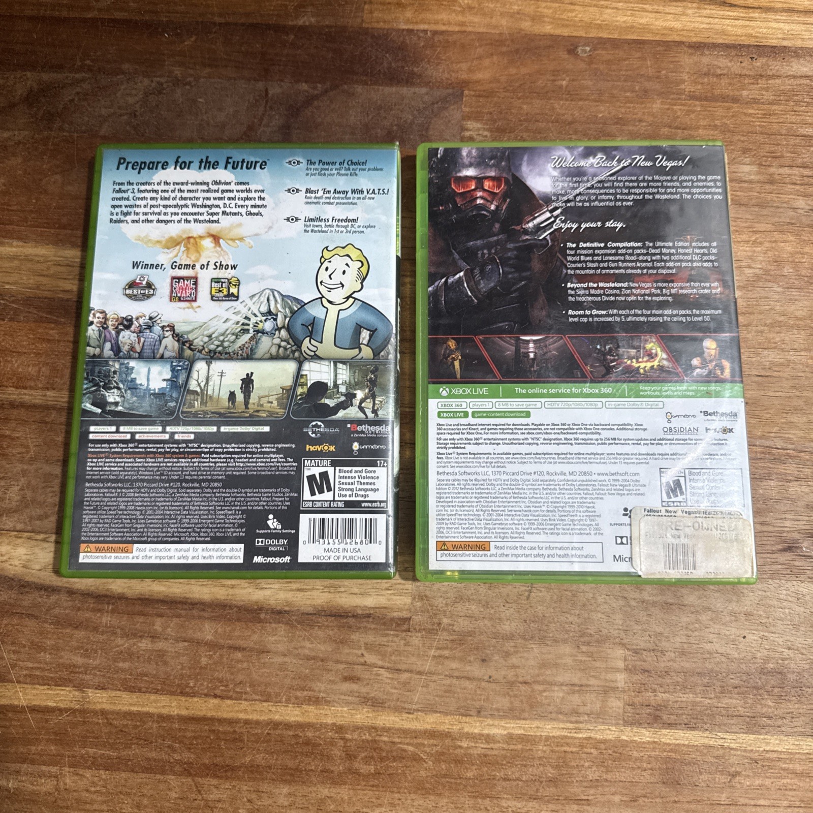 Fallout: New Vegas – Ultimate Edition (Xbox 360, 2012) *TESTED & CIB* & Fall 3