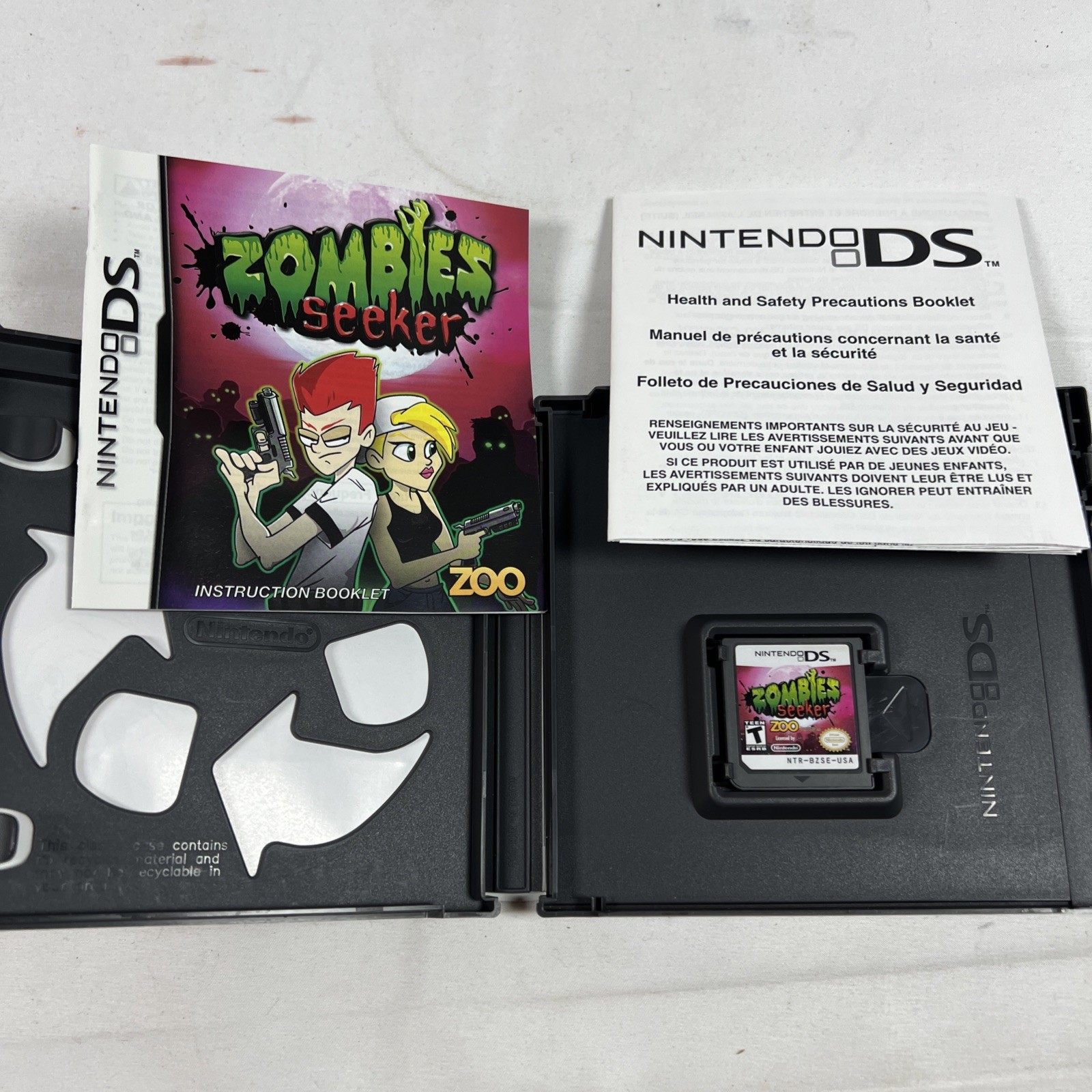 Zombies Seeker Nintendo DS Zoo 7 Raven Studios Complete CIB