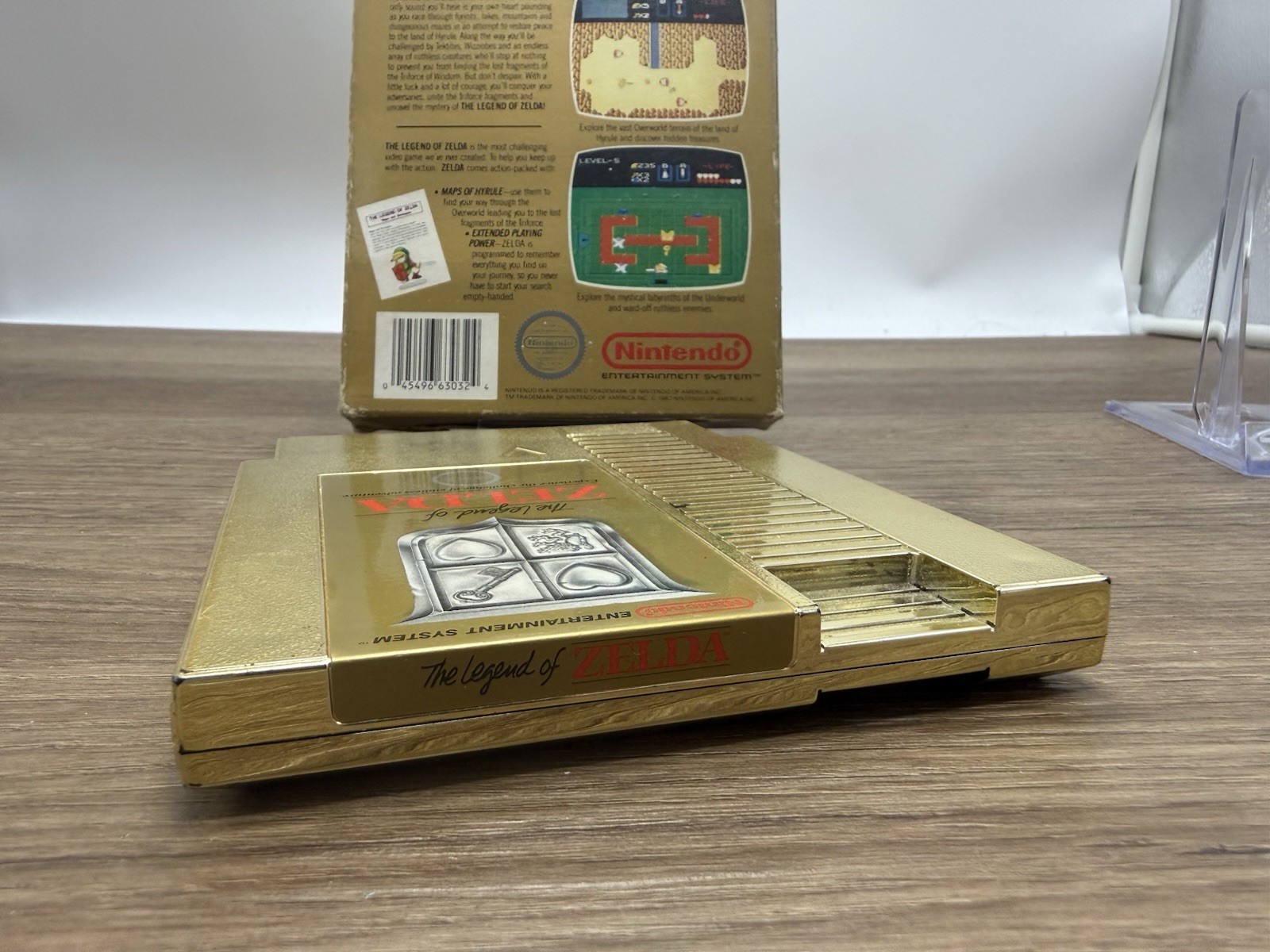 The Legend of Zelda Nes Cartridge w/Box + Manual Original Nintendo 5-Screw
