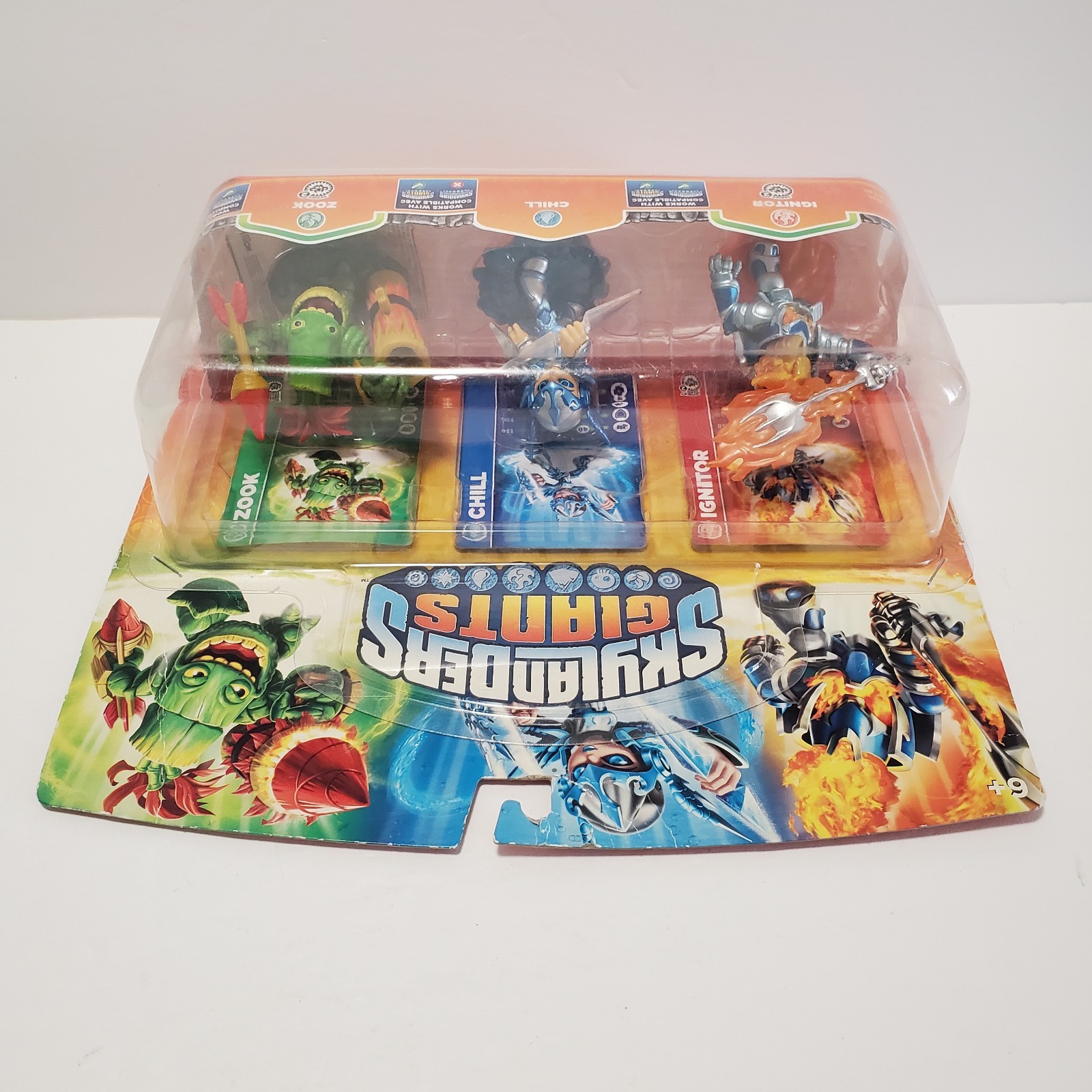 Activision Skylanders Giants Series 3 Pack Set IGNITOR, CHILL and ZOOK -CIB READ