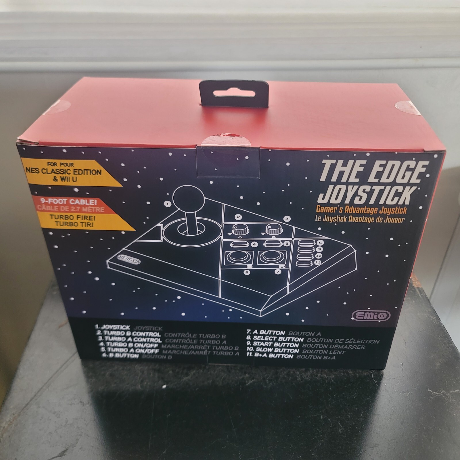 The Edge Joystick Arcade Joystick Nintendo NES Classic Edition & Wii U NEW