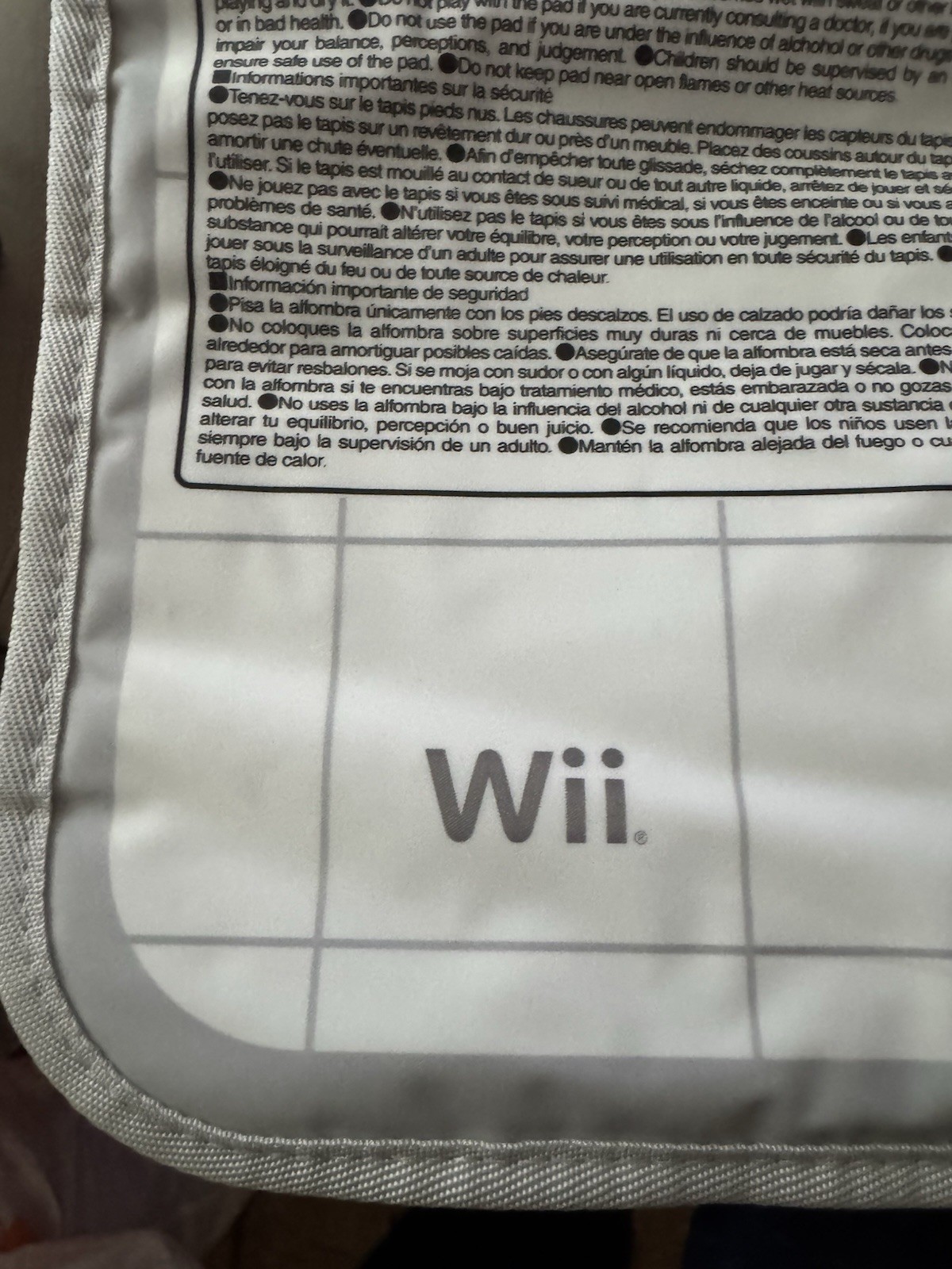 Nintendo Wii Dance Pad DDR Mat Bandai Namco BC-001 Compatible Wii/GameCube White